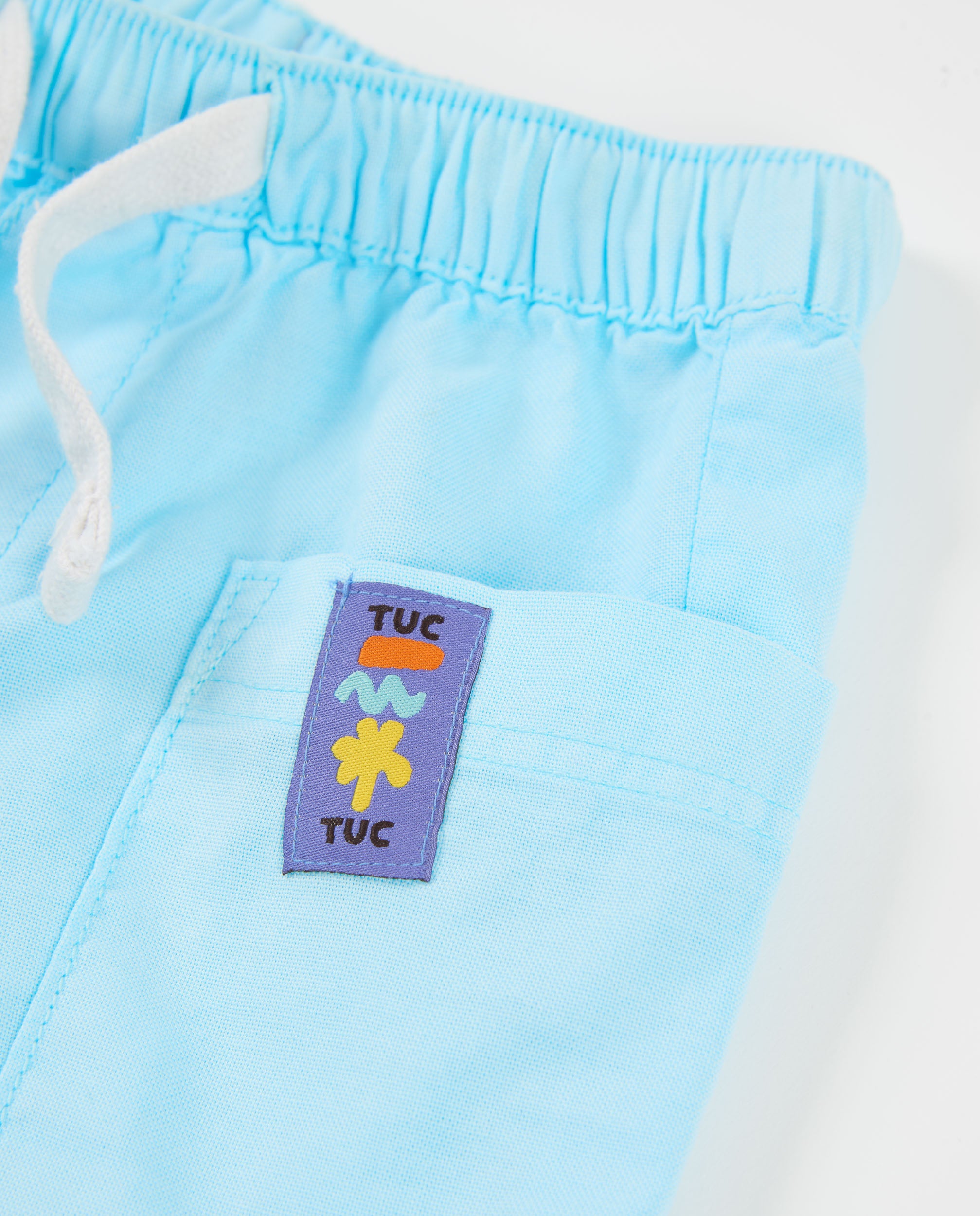 TucTuc Bermuda bambino tasche frontali bermuda celeste