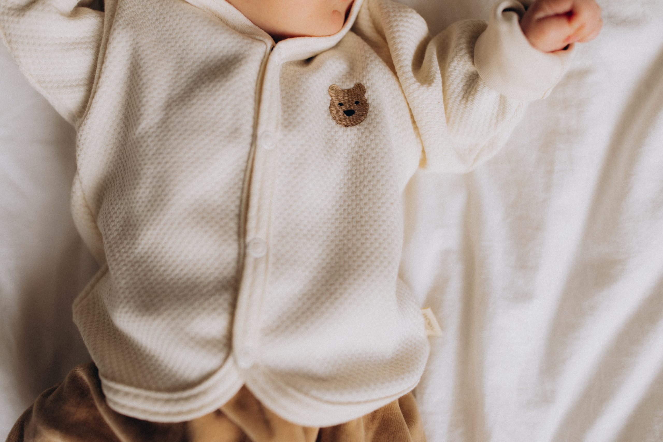 Woolly Organic NOOS giacca neonato cappuccio cotone bio