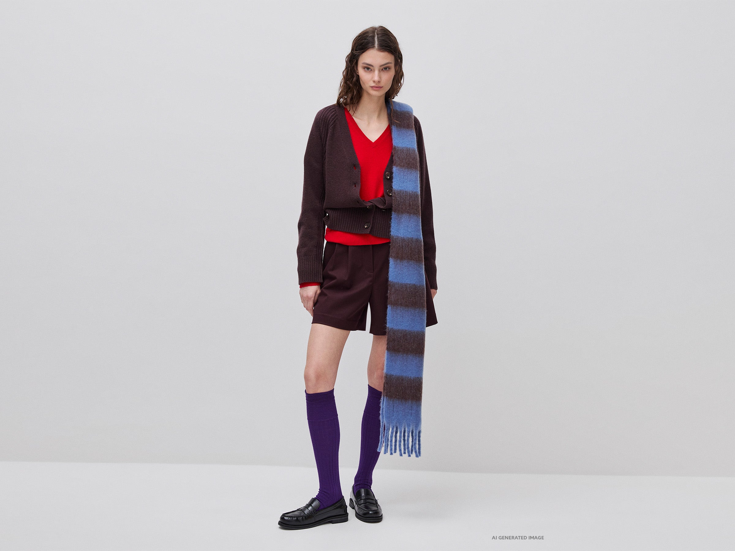 United Colors of Benetton Oversized wool cardigan lana scollo V