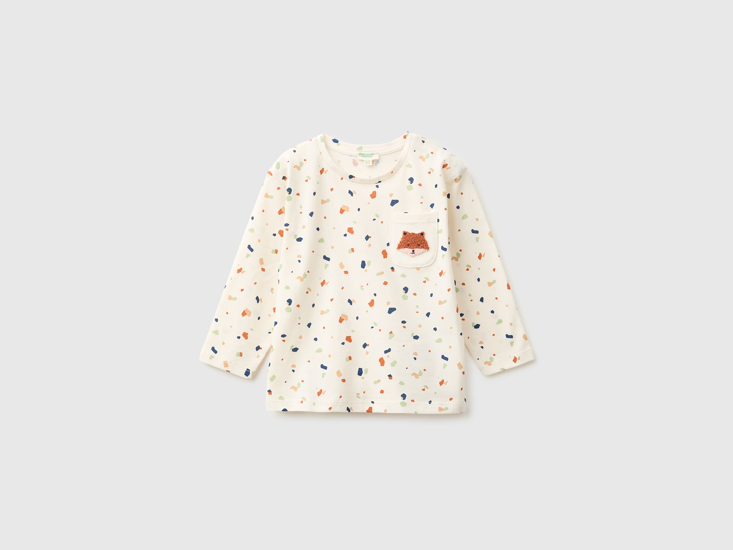 Benetton Maglia Manica Lunga 68 cotone organico