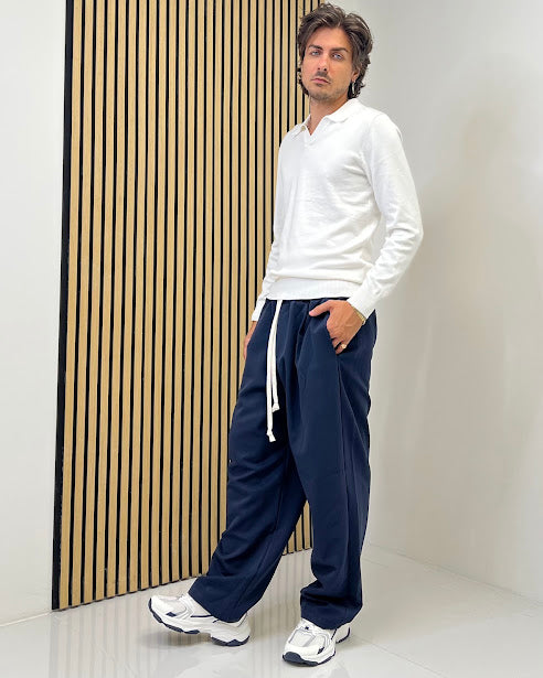 Sottosopra an016094 pantalone cammello M wide leg