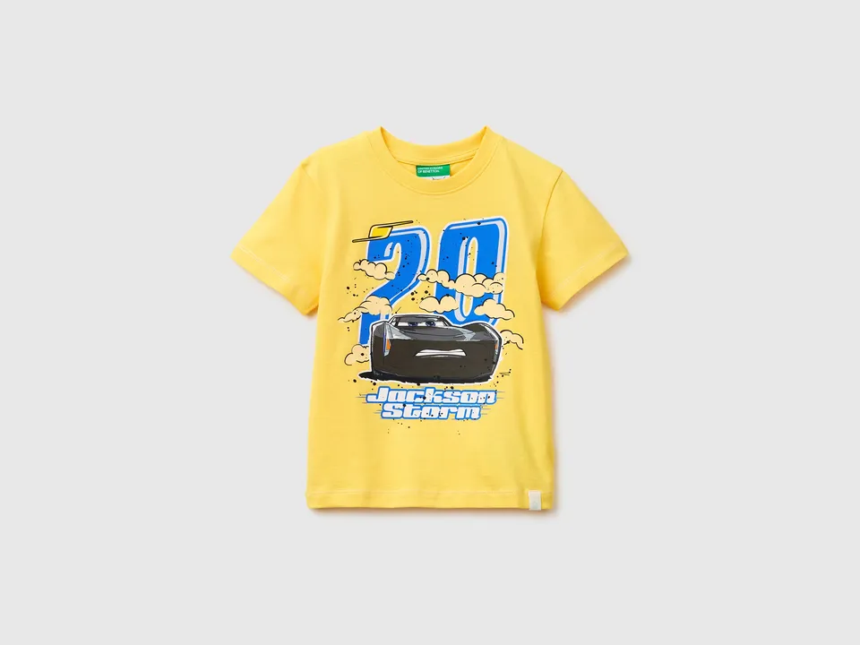 United Colors of Benetton t-shirt bimbo Cars cotone bio