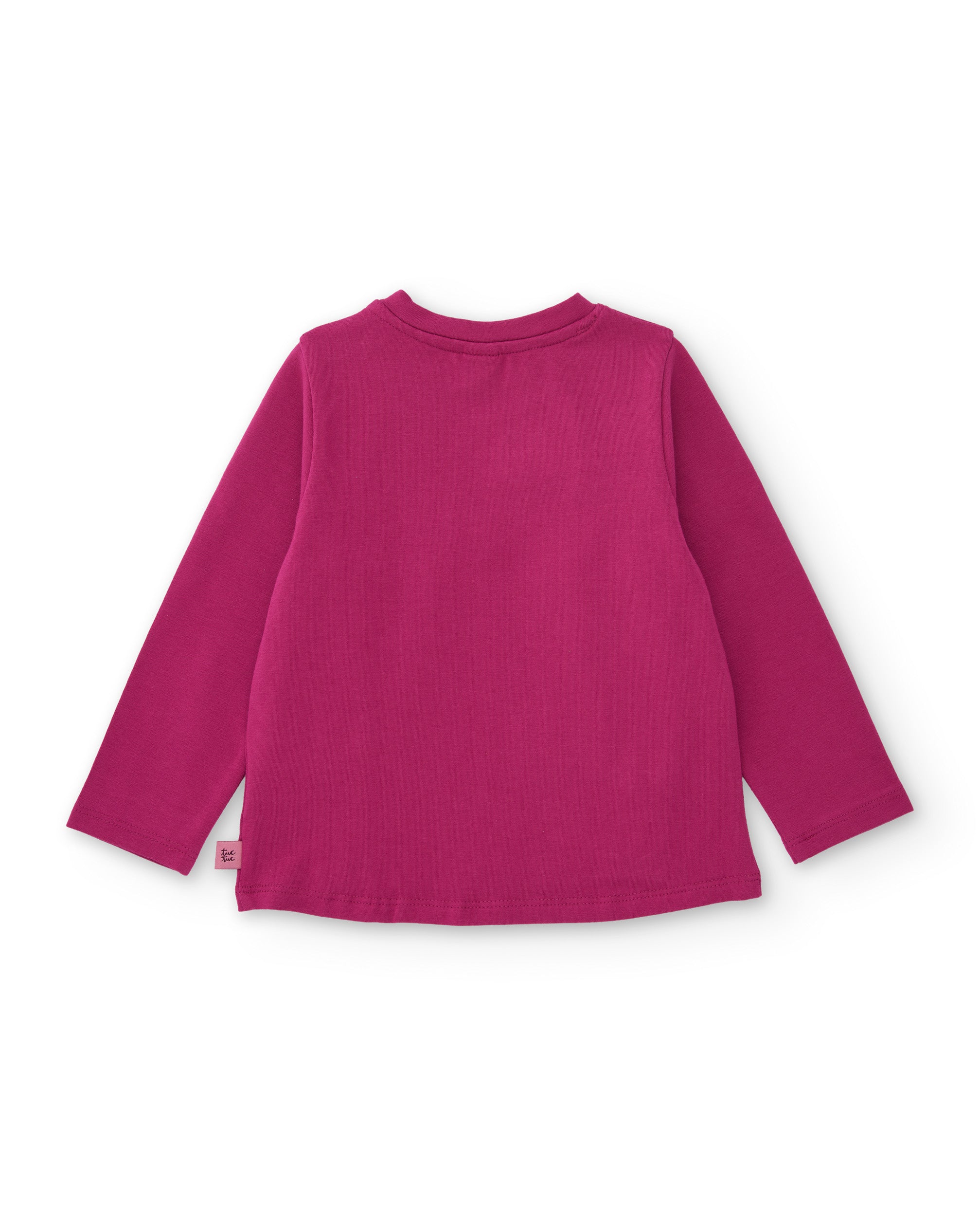 TucTuc Magliette t-shirt bambina viola fiocchi cotone