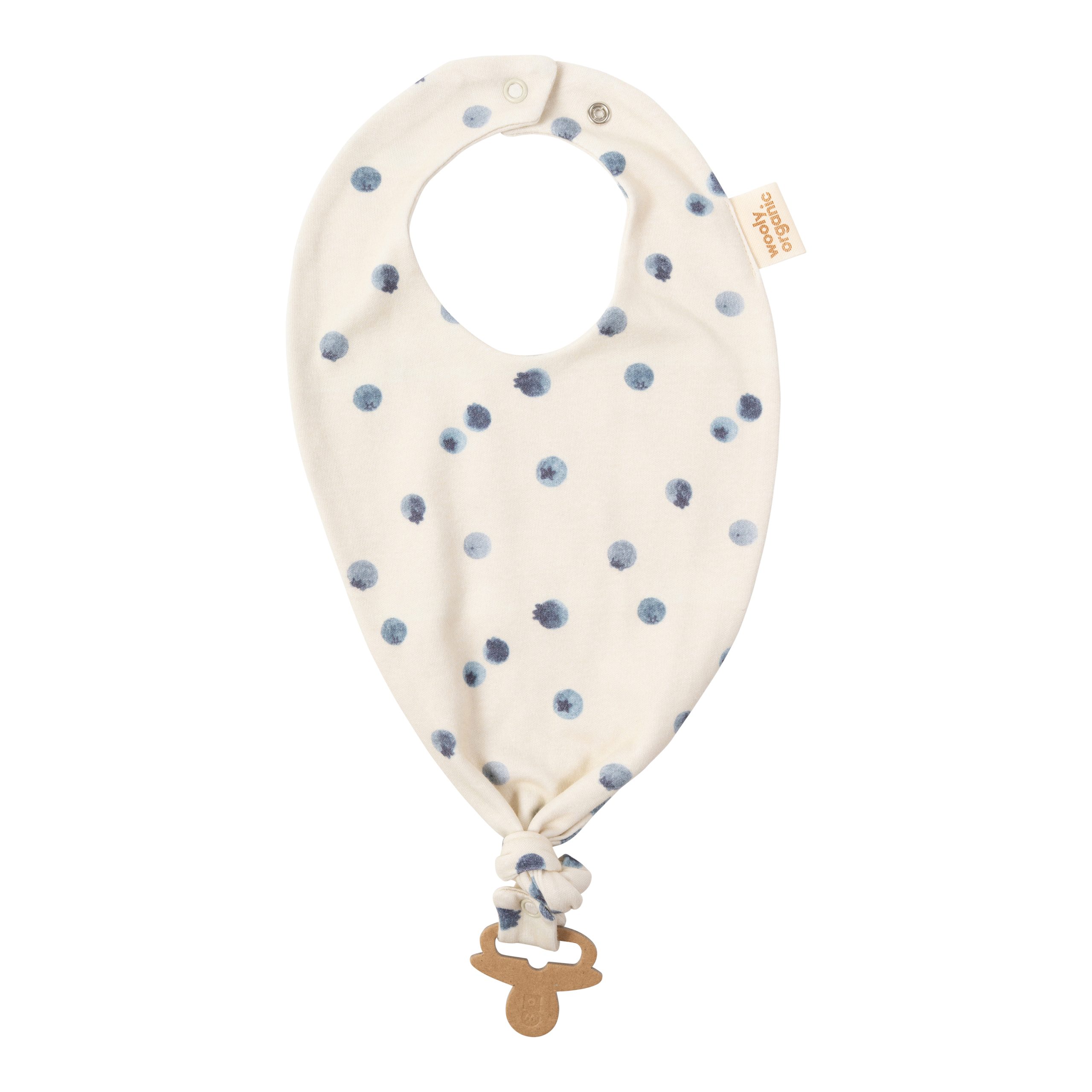 Woolly Organic Bavaglino con Clip Ciuccio Cotone Bio GOTS SS26