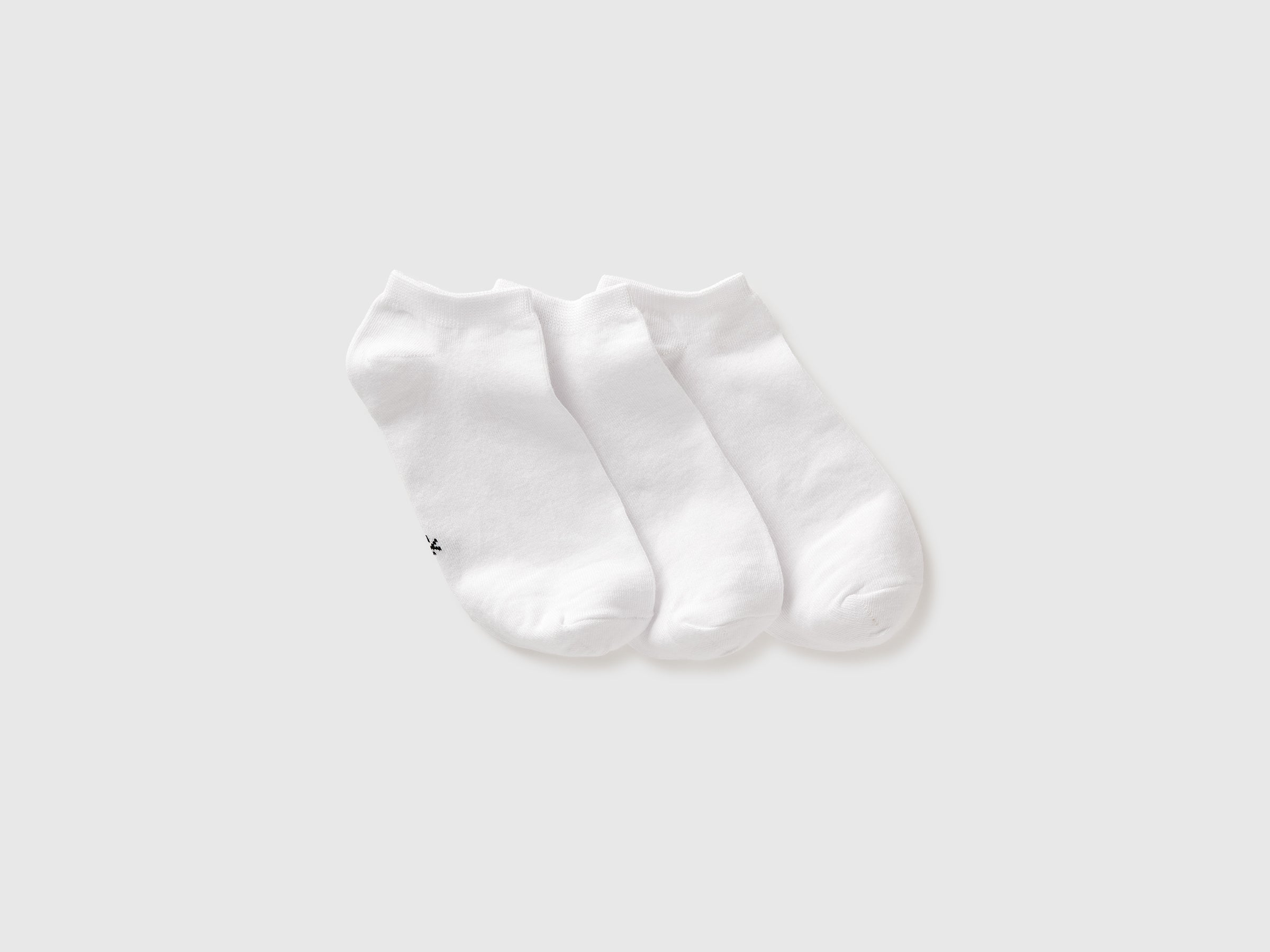 United Colors of Benetton Three pairs short socks calzini corti 3 paia cotone