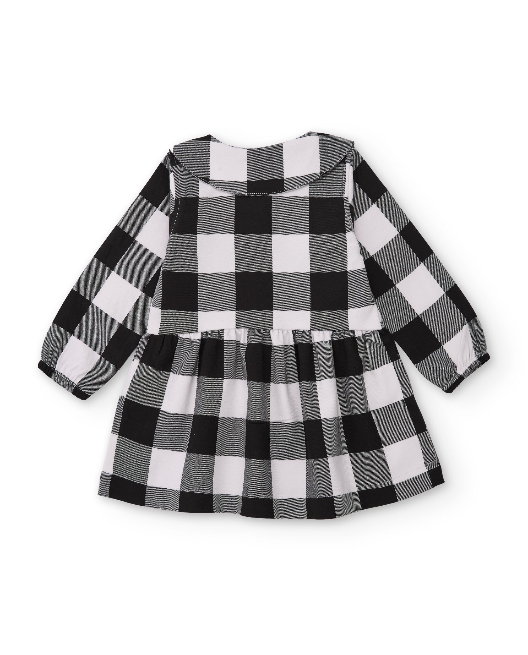 TucTuc Vestiti Vestito Bambina Grigio Quadri Peter Pan