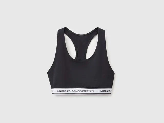 United Colors of Benetton reggiseno cotone elasticizzato sportivo