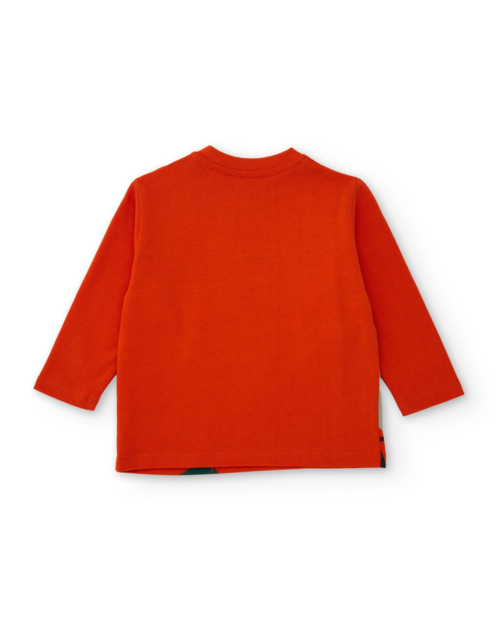 TucTuc Magliette T-Shirt Bimbo Arancione Elefante Cotone