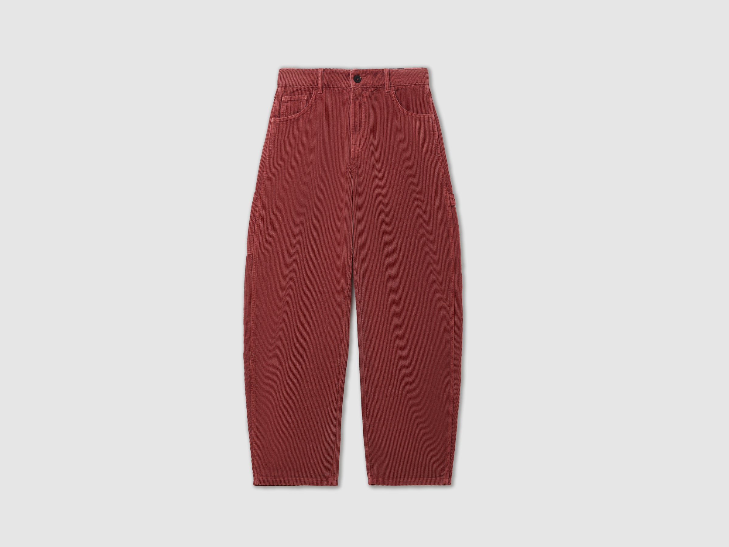 United Colors of Benetton Pantaloni 27 velluto cotone barrel