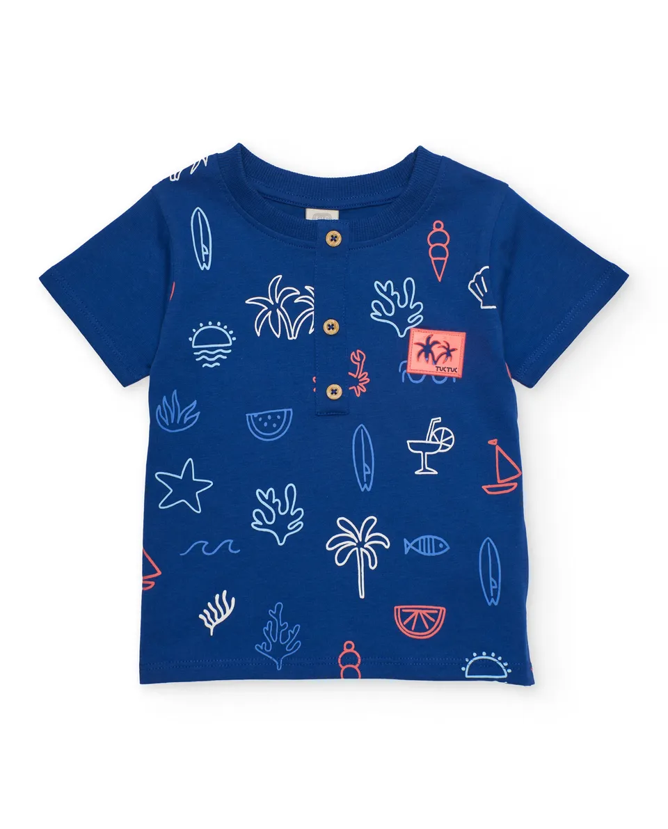 TucTuc Magliette t-shirt bimbo maglia stampa navy
