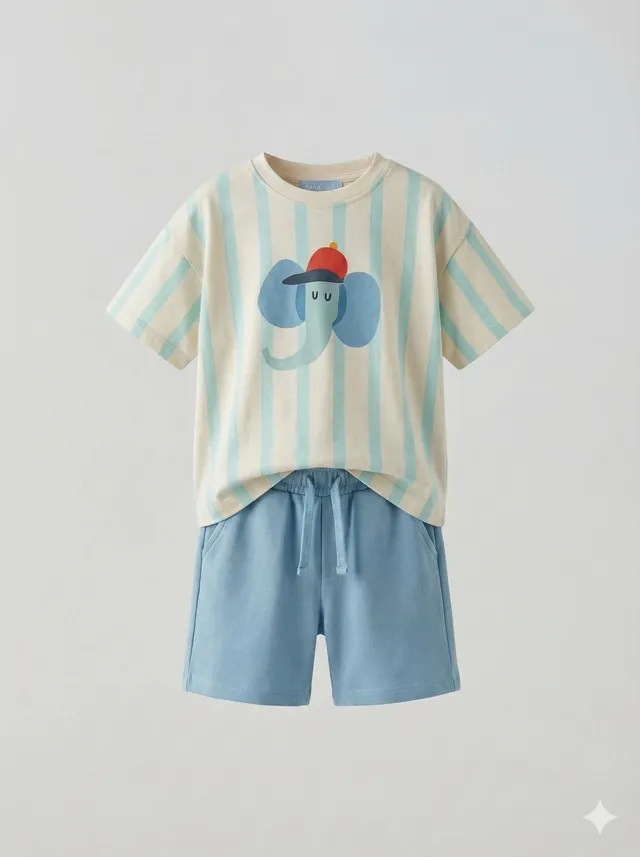 Kocarcia Kokarcia Elefante completo bambino cotone 2-3 anni