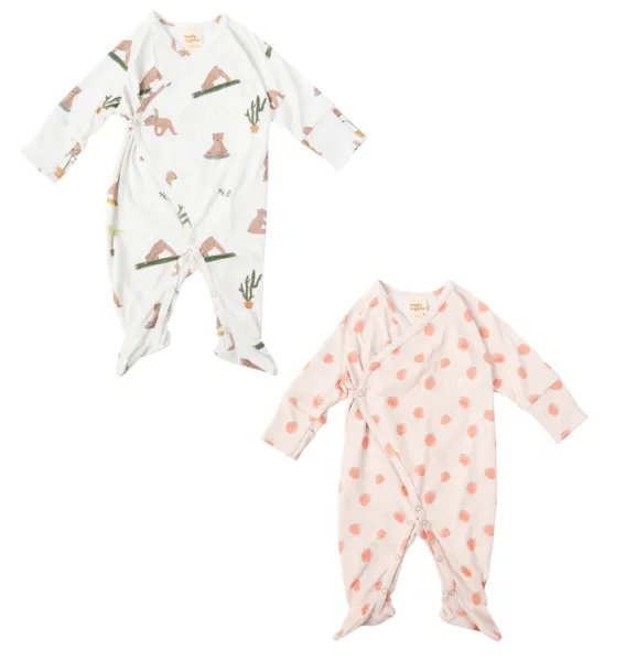 Woolly Organic Wrap Sleepsuit pagliaccetto neonato cotone bio
