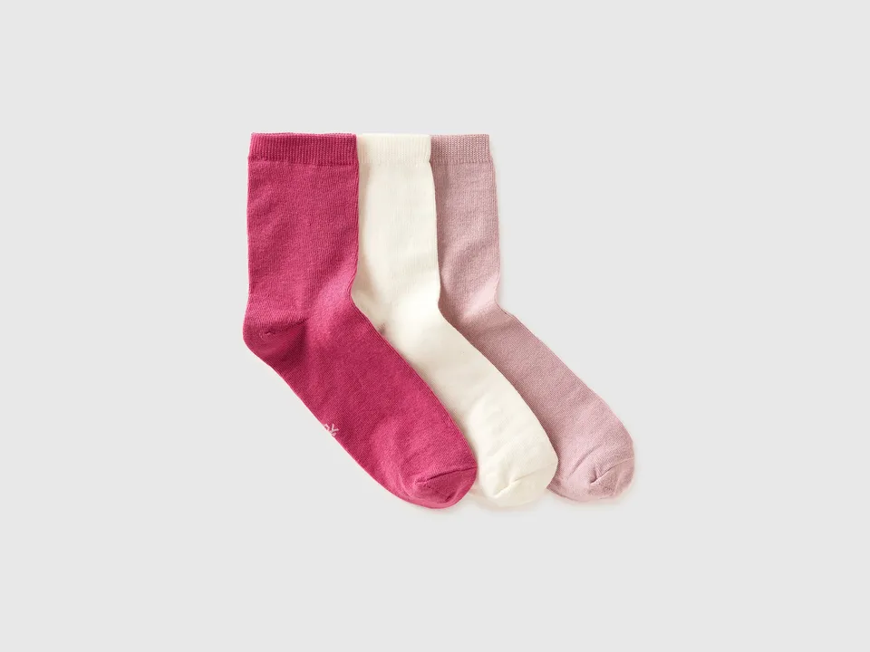 United Colors of Benetton 6GRDV7002 Calzini Cotone 39-42 3 Paia