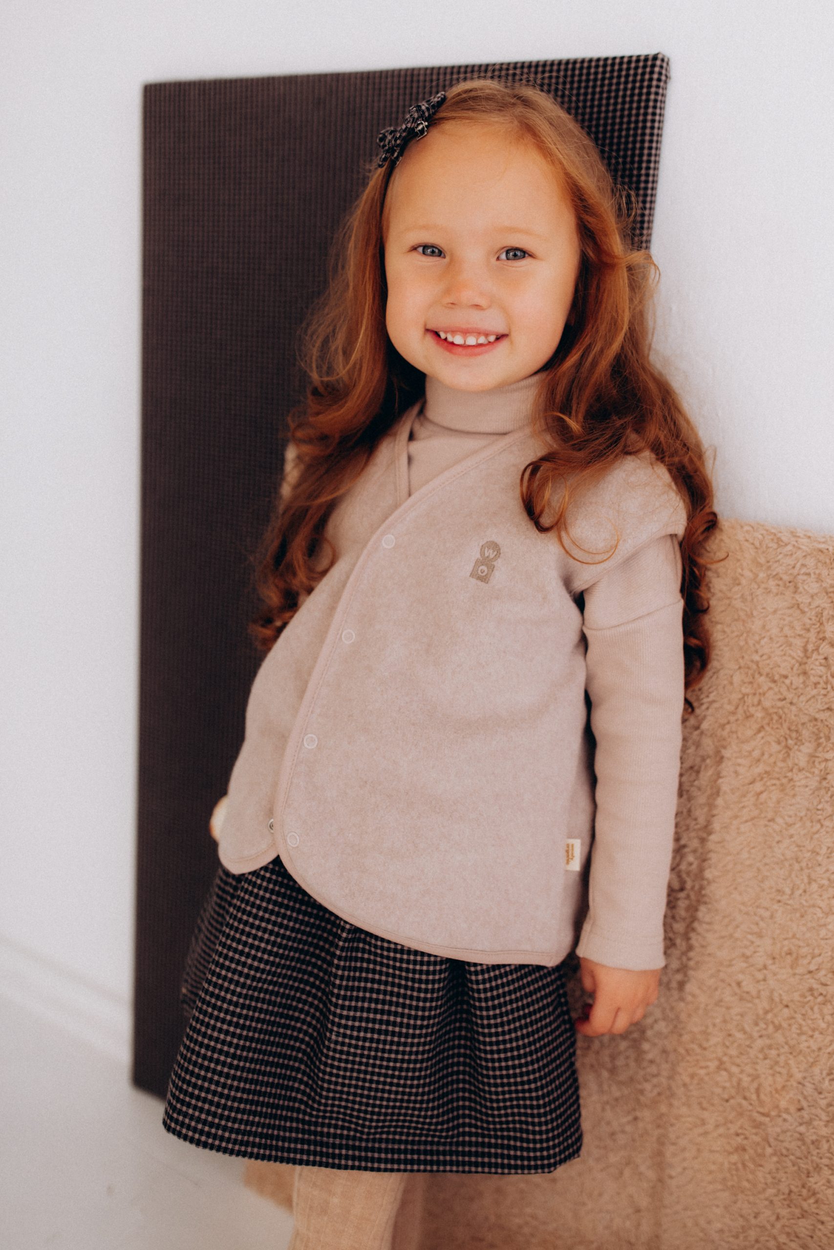 Woolly Organic Turtleneck Maglia Bimbo Cotone Collo Alto