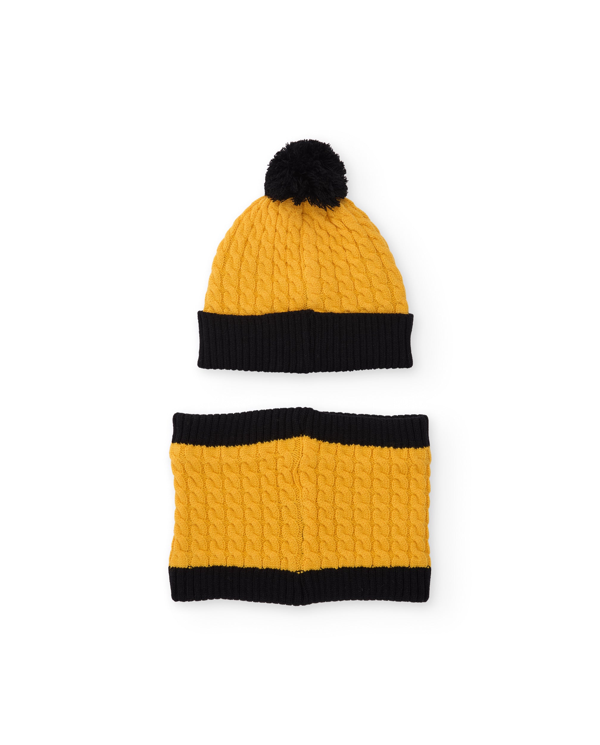 TucTuc Accessori Set Berretto Bambino Giallo Maglia Fun