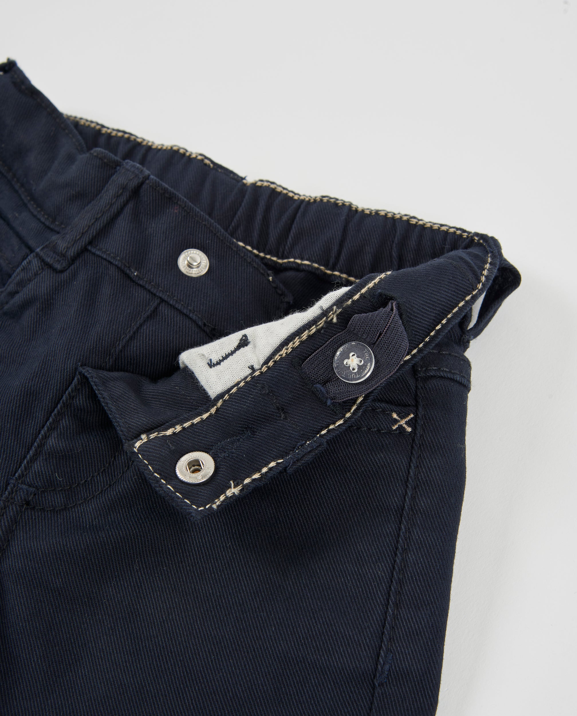 TucTuc Pantaloni bambino blu marino cotone dritto