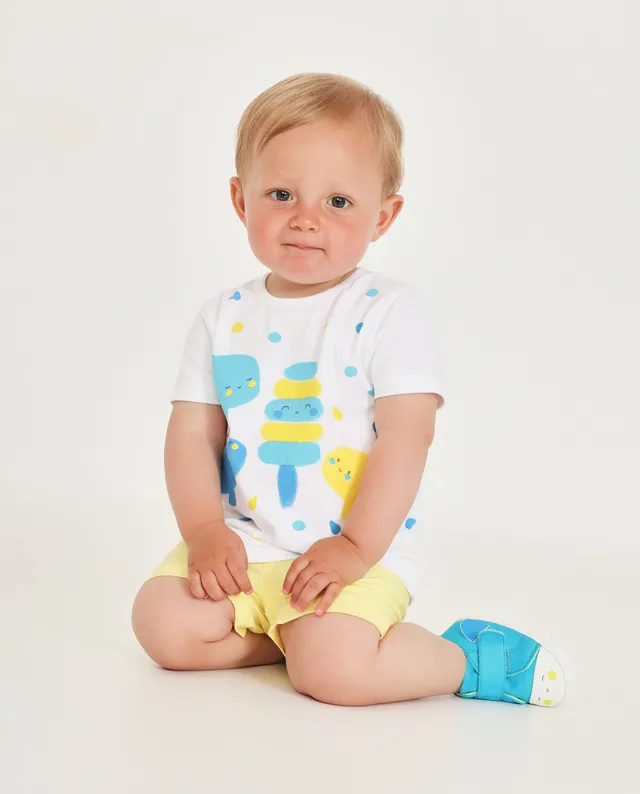 TucTuc Completi Set Neonato Bianco Giallo 2 Pezzi