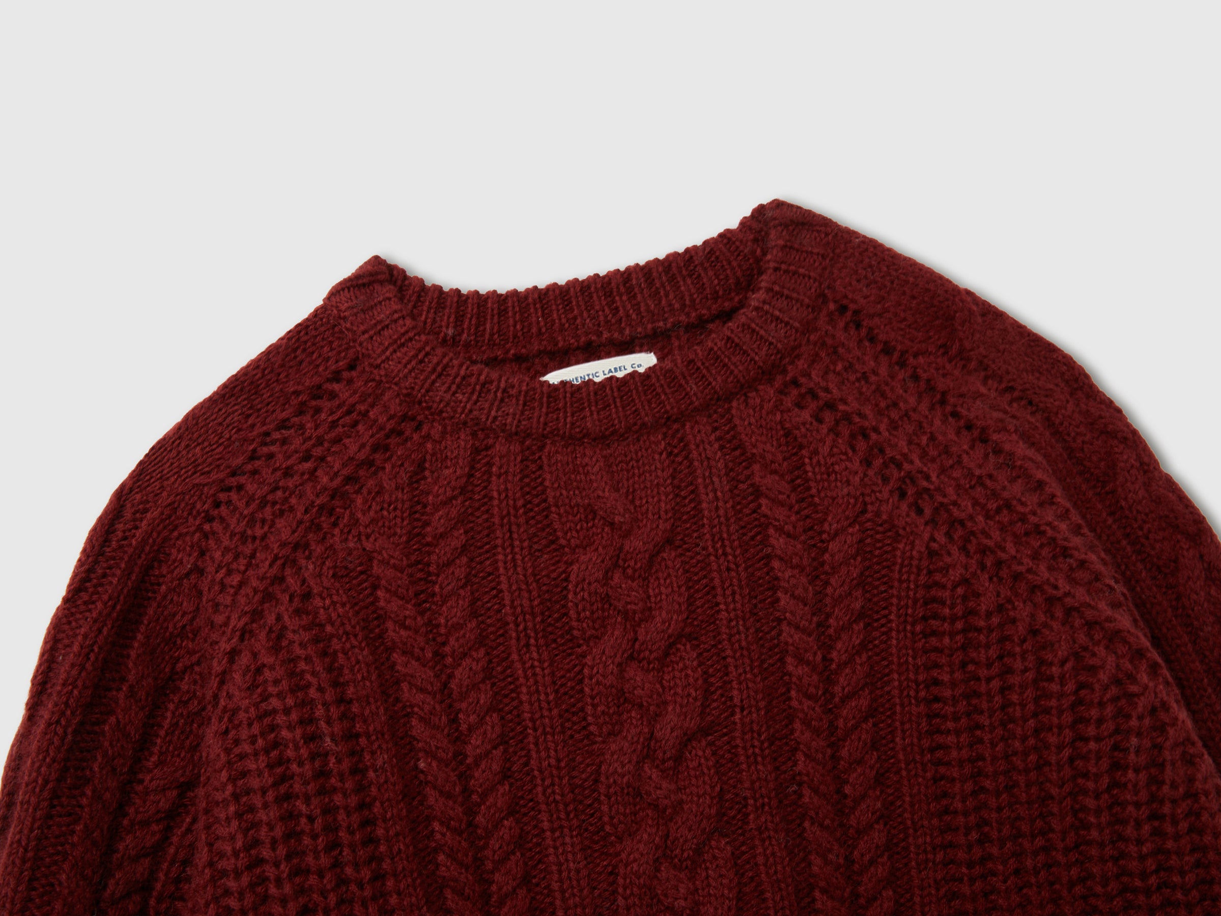 Benetton maglione trecce pura lana taglia M
