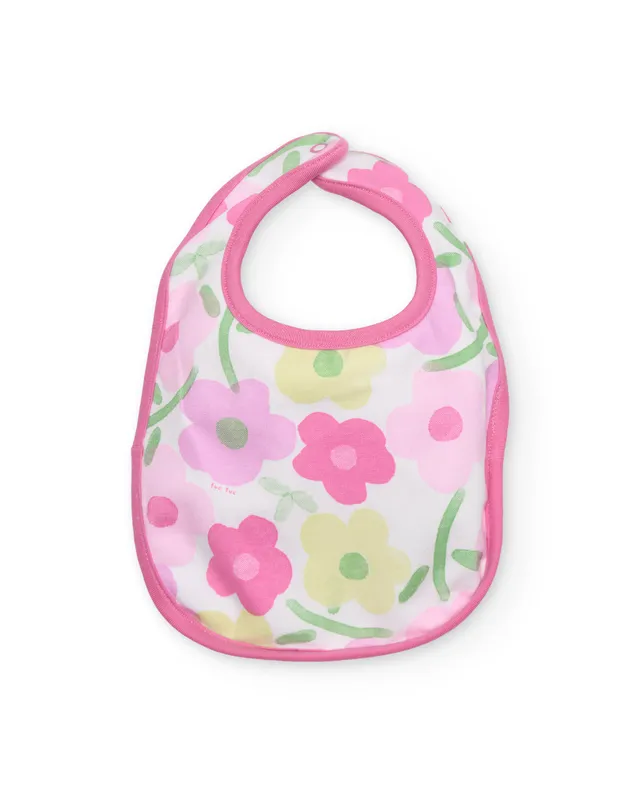 TucTuc Accessori Set 2 Bavaglini Neonato Rosa Fiori