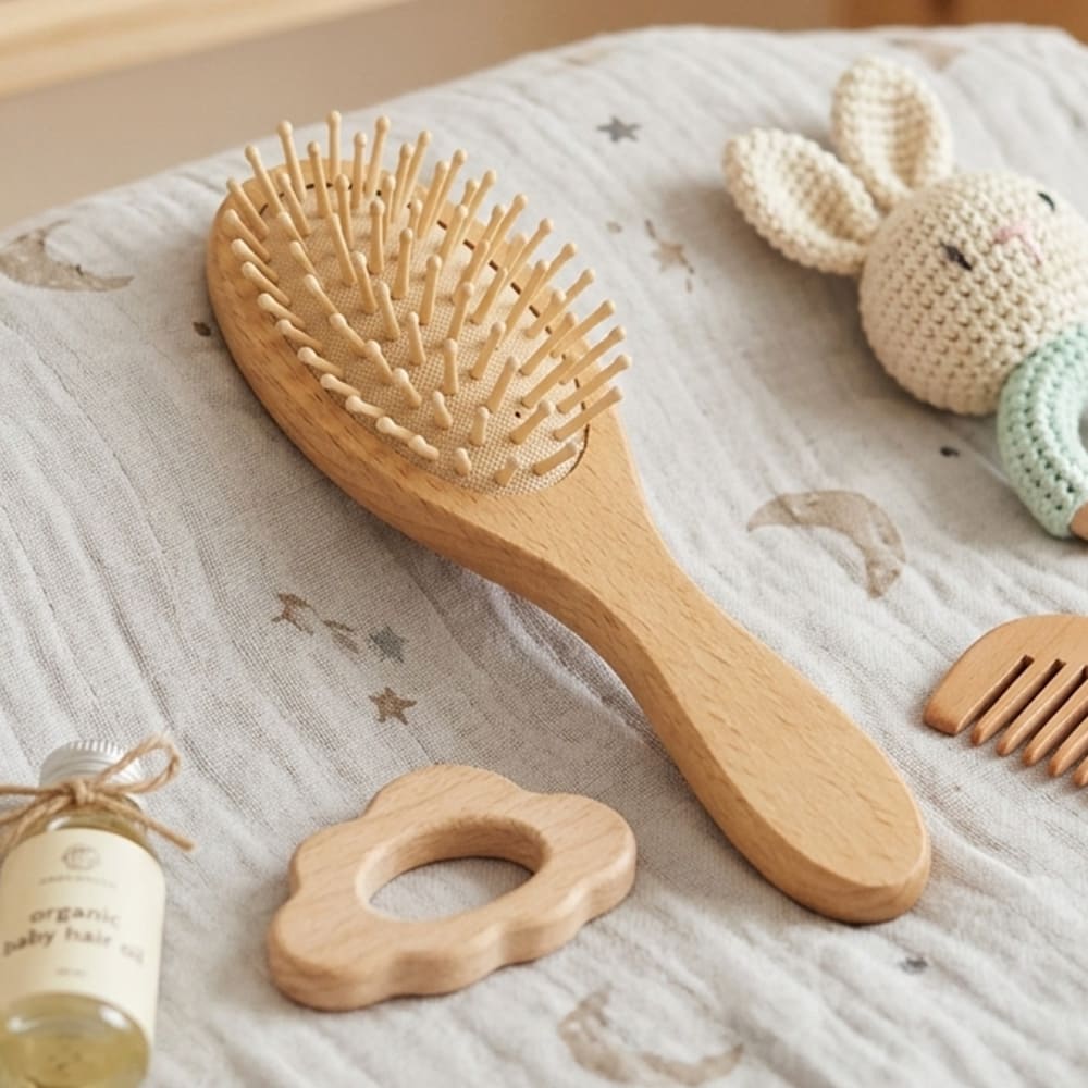 Petite Citrouille Les Essentiels spazzola silicone legno 2 anni