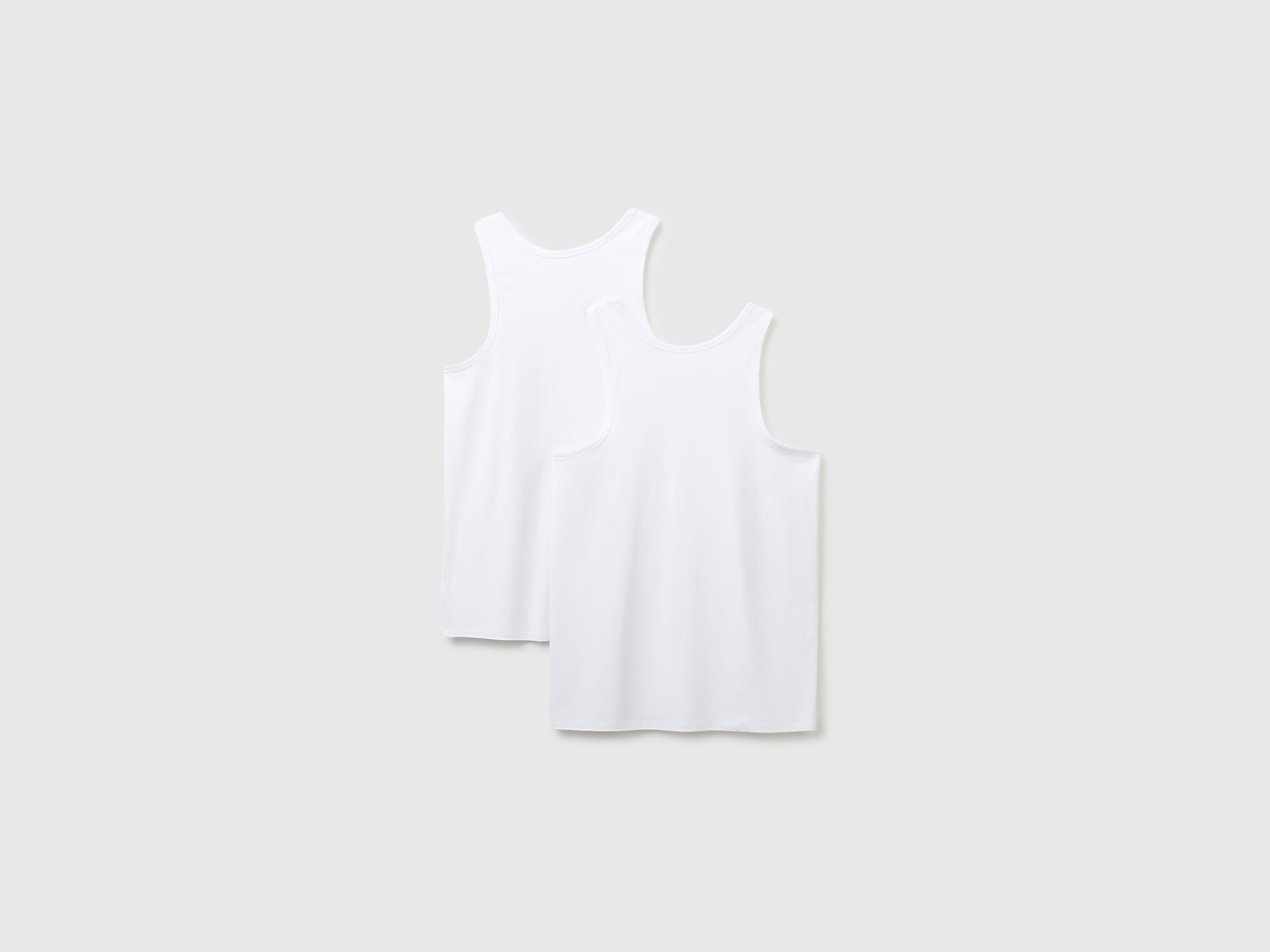 United Colors of Benetton canotte cotone elasticizzato 2 pezzi
