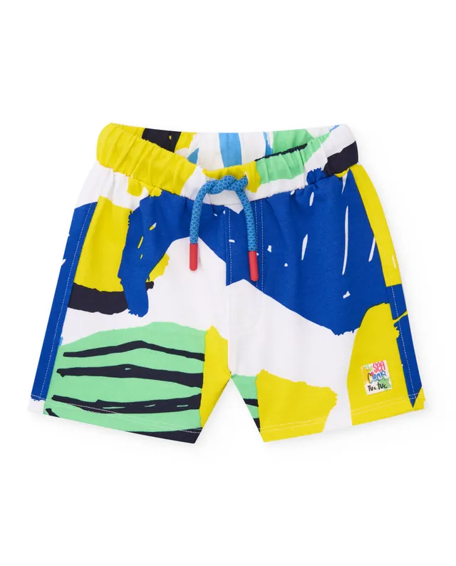 TucTuc Bermuda bermuda bambino blu maglia vita elastica