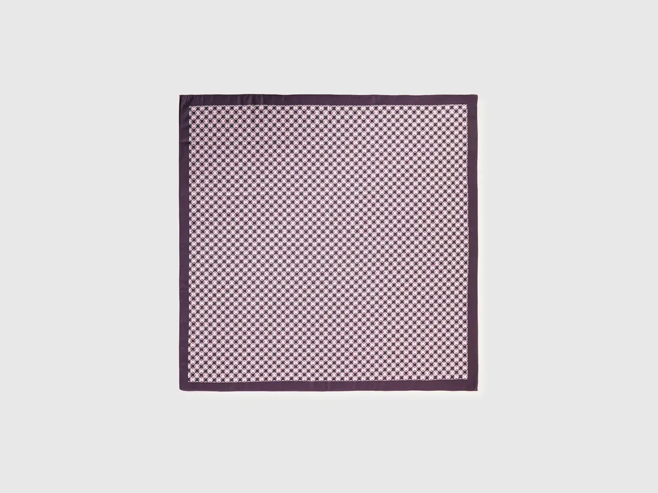 United Colors of Benetton Sciarpa Foulard Fantasia OS Poliestere