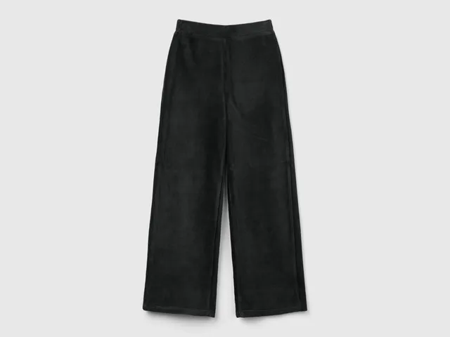 United Colors of Benetton Trousers pantaloni ciniglia M gamba larga