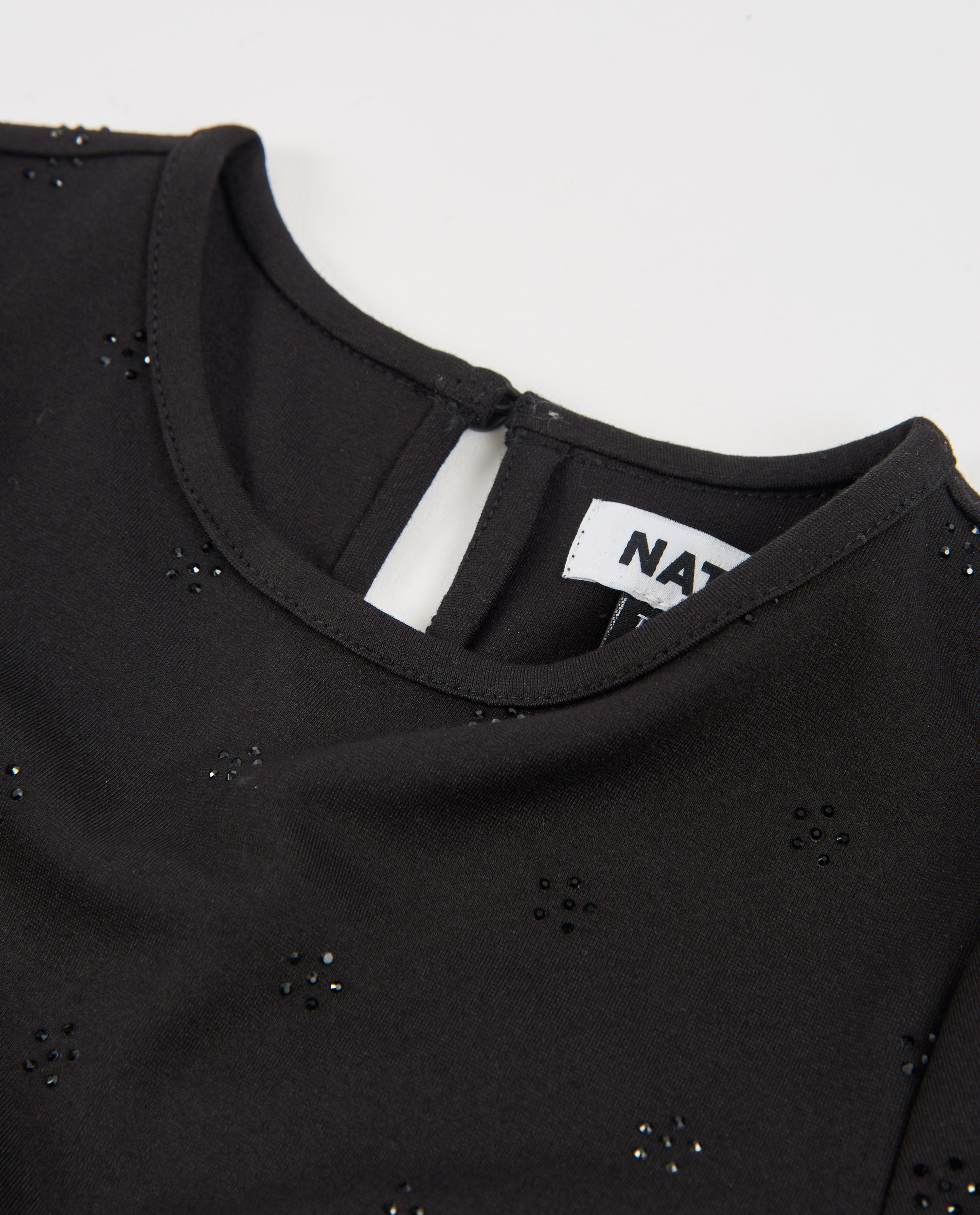 TucTuc Vestiti vestito bambina nero maglia 4A