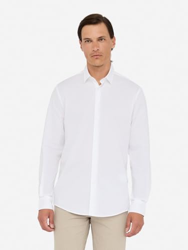 Liu Jo Camicia Slim Fit Bianca Taglia 38 Cotone