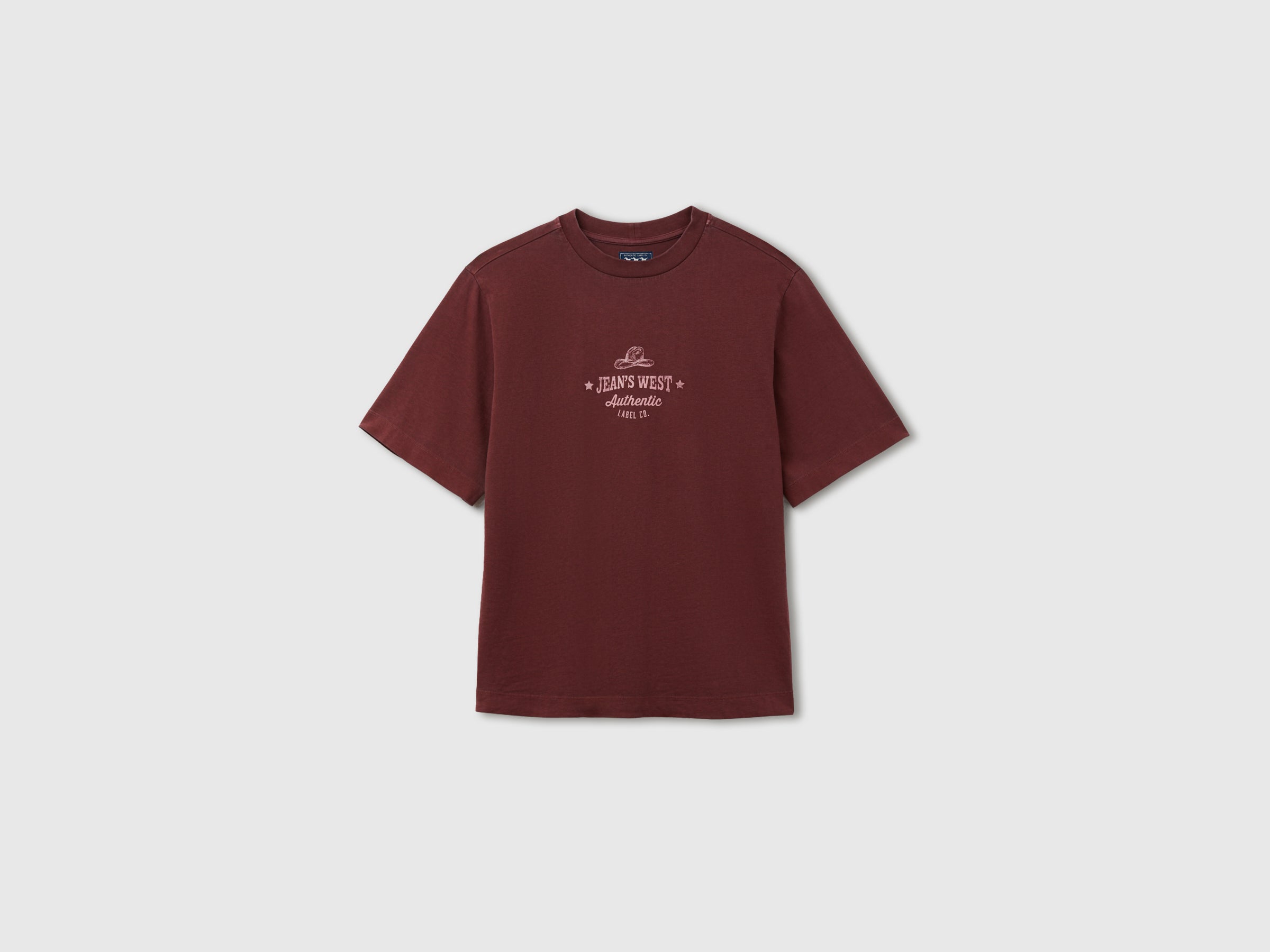 Benetton T-Shirts and Tops T-shirt over-fit western maglietta cotone
