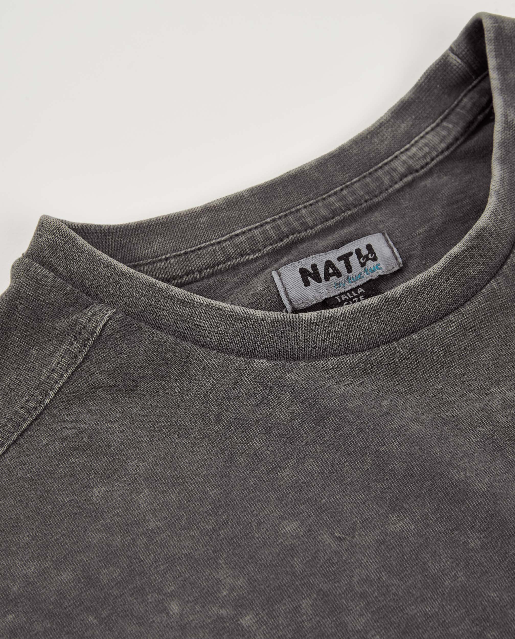 TucTuc Magliette T-shirt Bambino Grigia Effetto Lavato