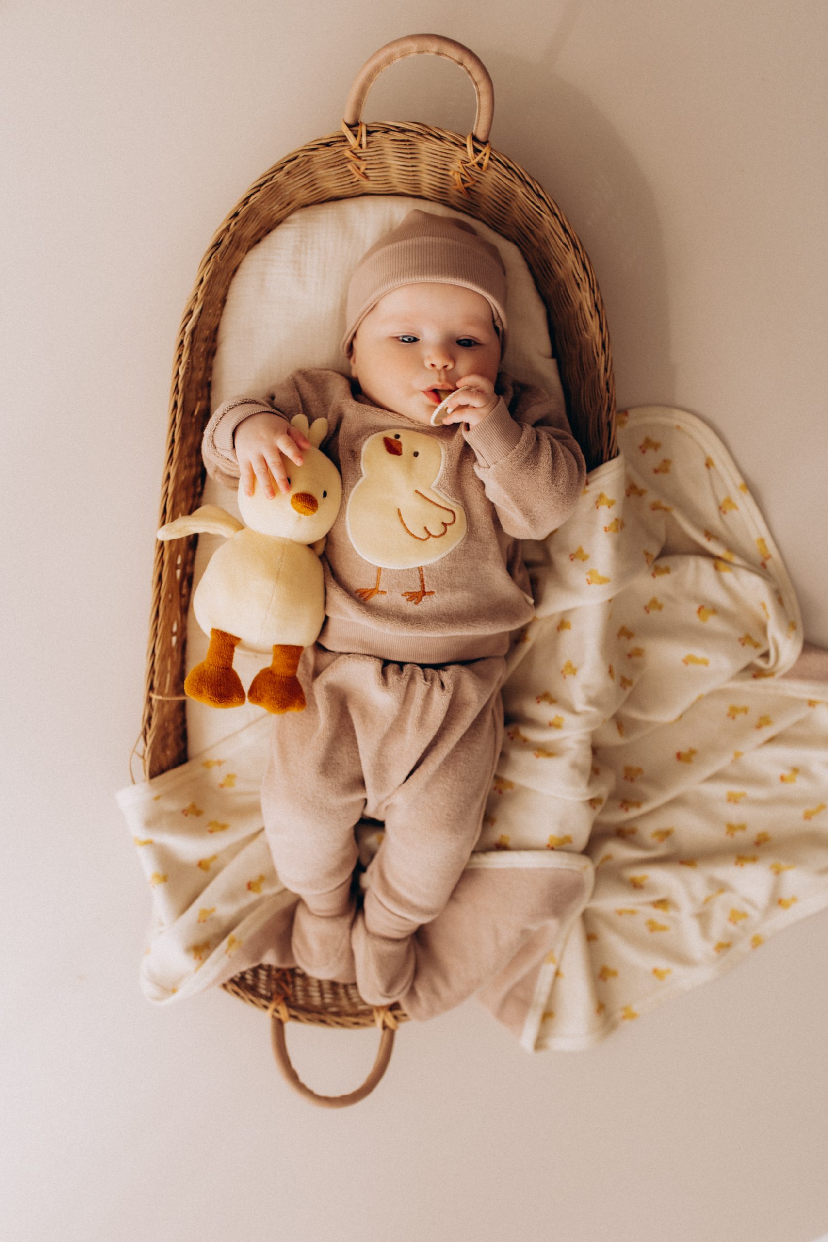 Woolly Organic Baby cuffia costina cotone bio neonato GOTS
