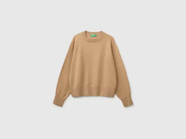 United Colors of Benetton maglione viscosa maniche palloncino