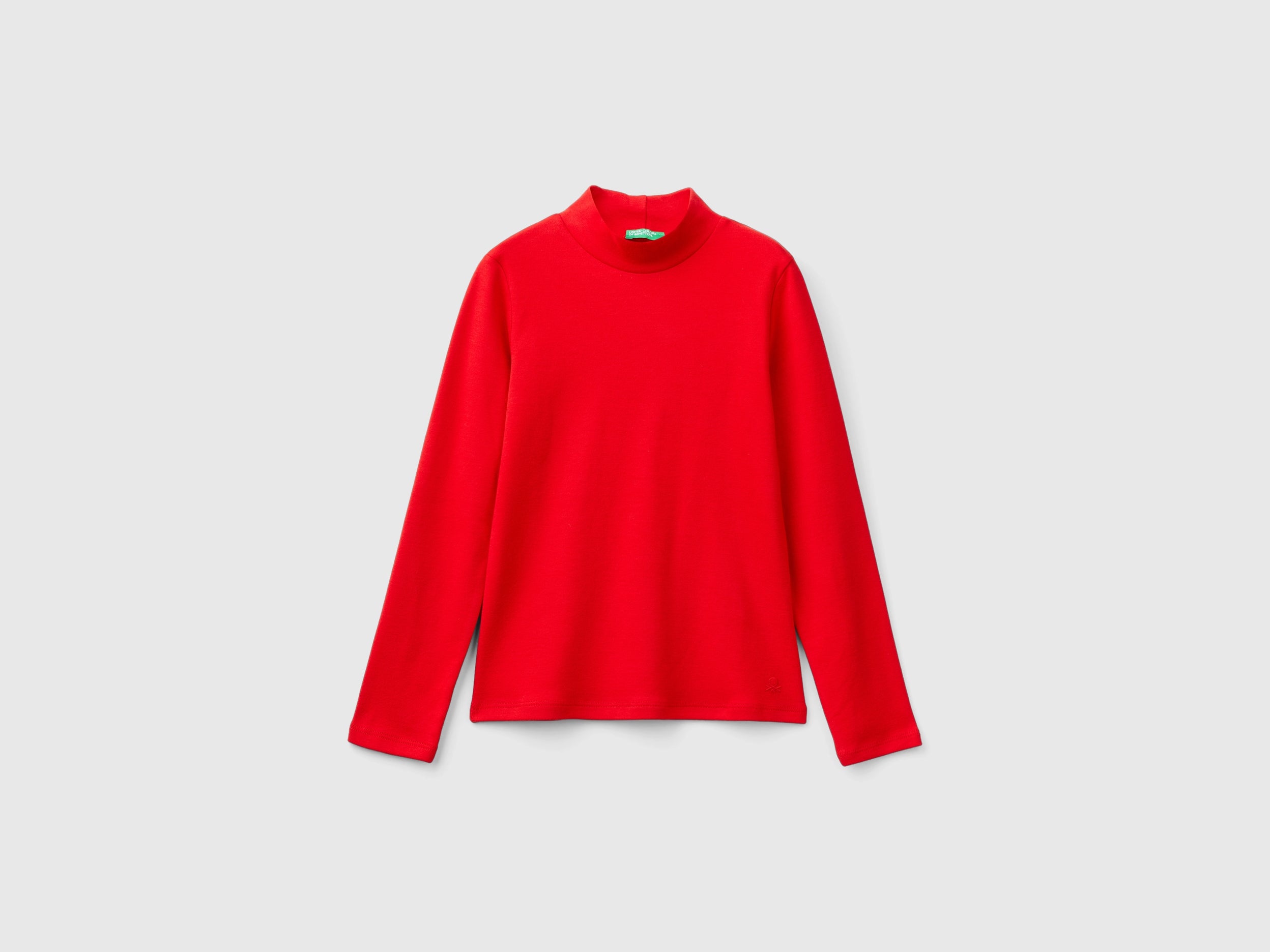 United Colors of Benetton maglietta cotone bio collo alto taglia L