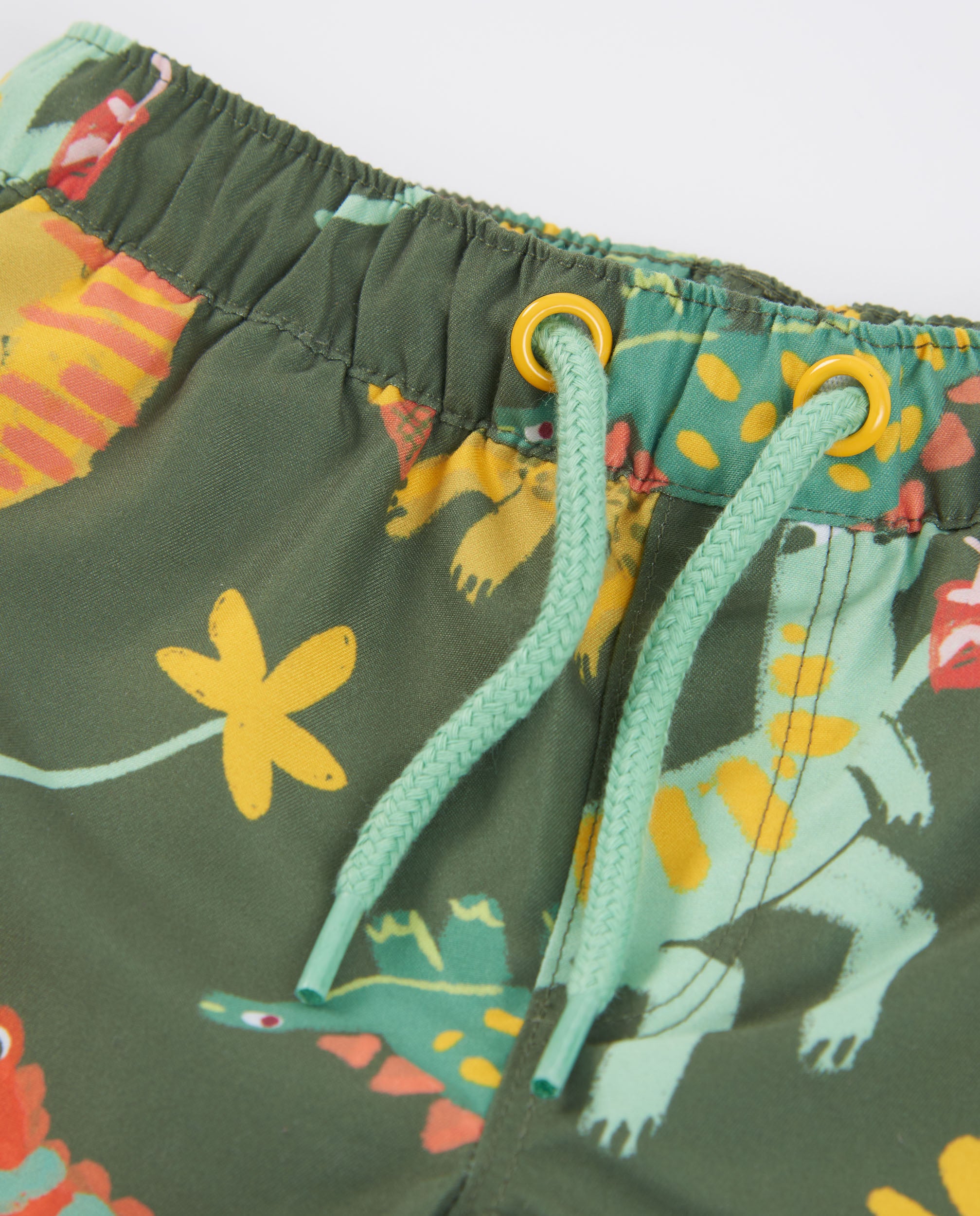 TucTuc Costumi Da Bagno boxer bimbo dinosauri verde