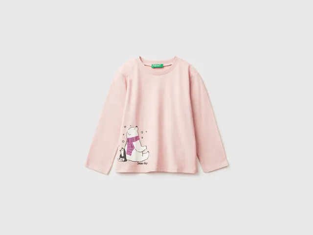 United Colors of Benetton T-Shirt Bimba Glitter 82-116