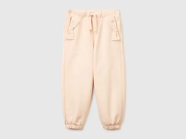 United Colors of Benetton Pantalone fiocchi pantalone bimba felpa cotone