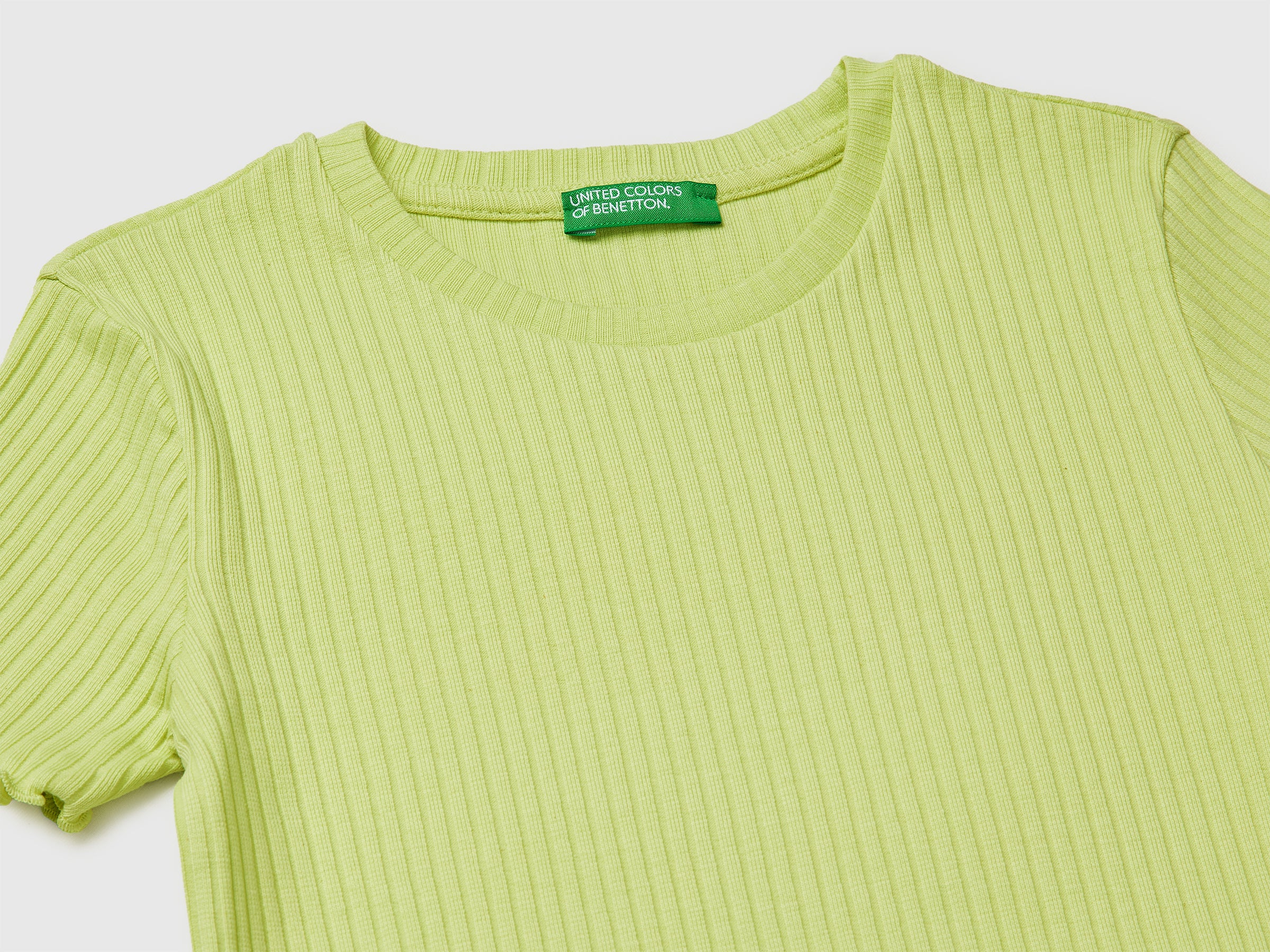 United Colors of Benetton T-shirt slim costine cotone bio M
