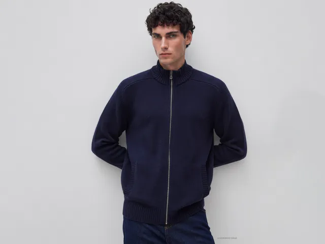 United Colors of Benetton Cardigan Zip Lana Merino Uomo L