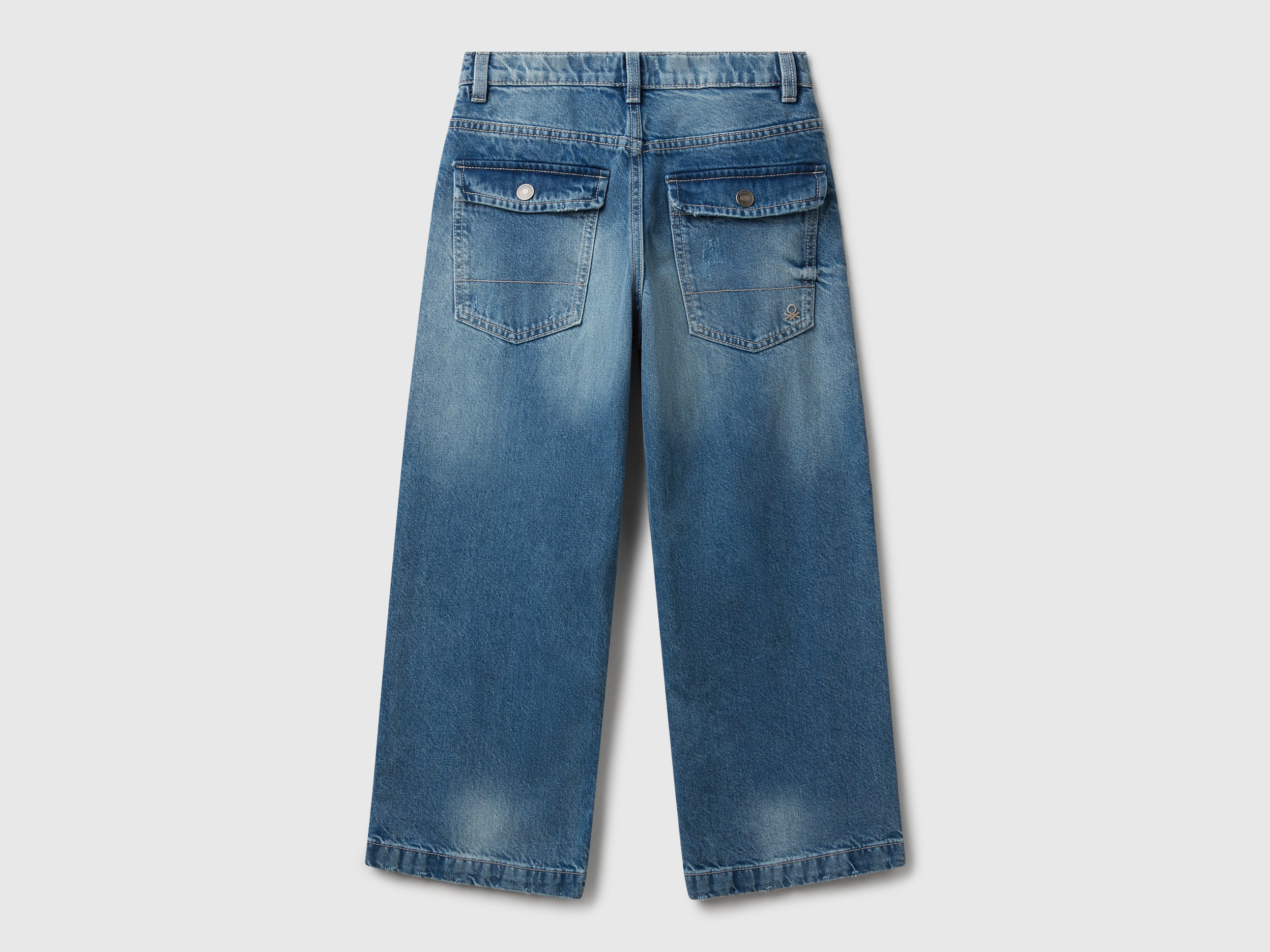 United Colors of Benetton jeans loose cotone M coulisse
