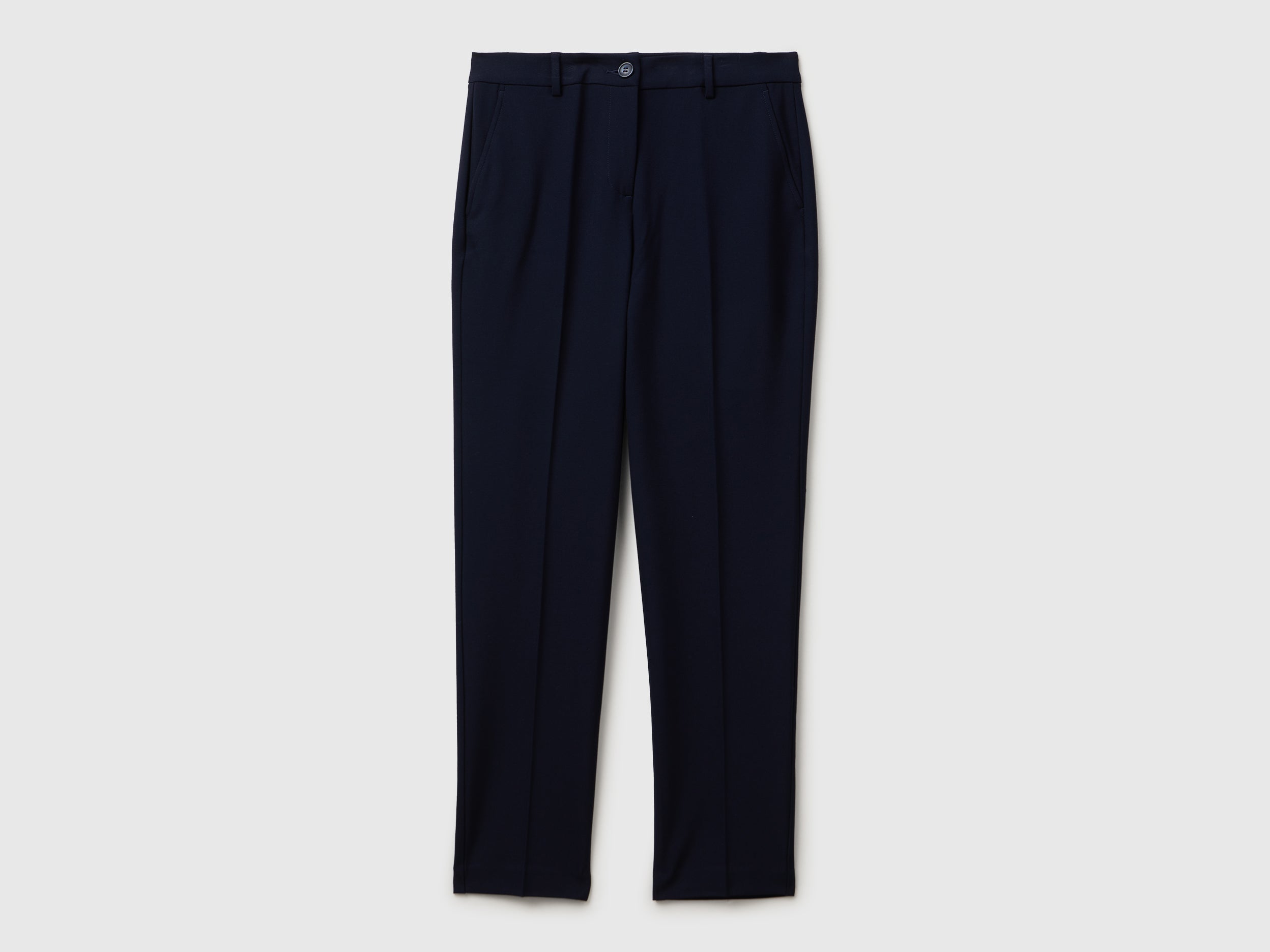 United Colors of Benetton Pantaloni Gamba Dritta Viscosa Stretch Donna