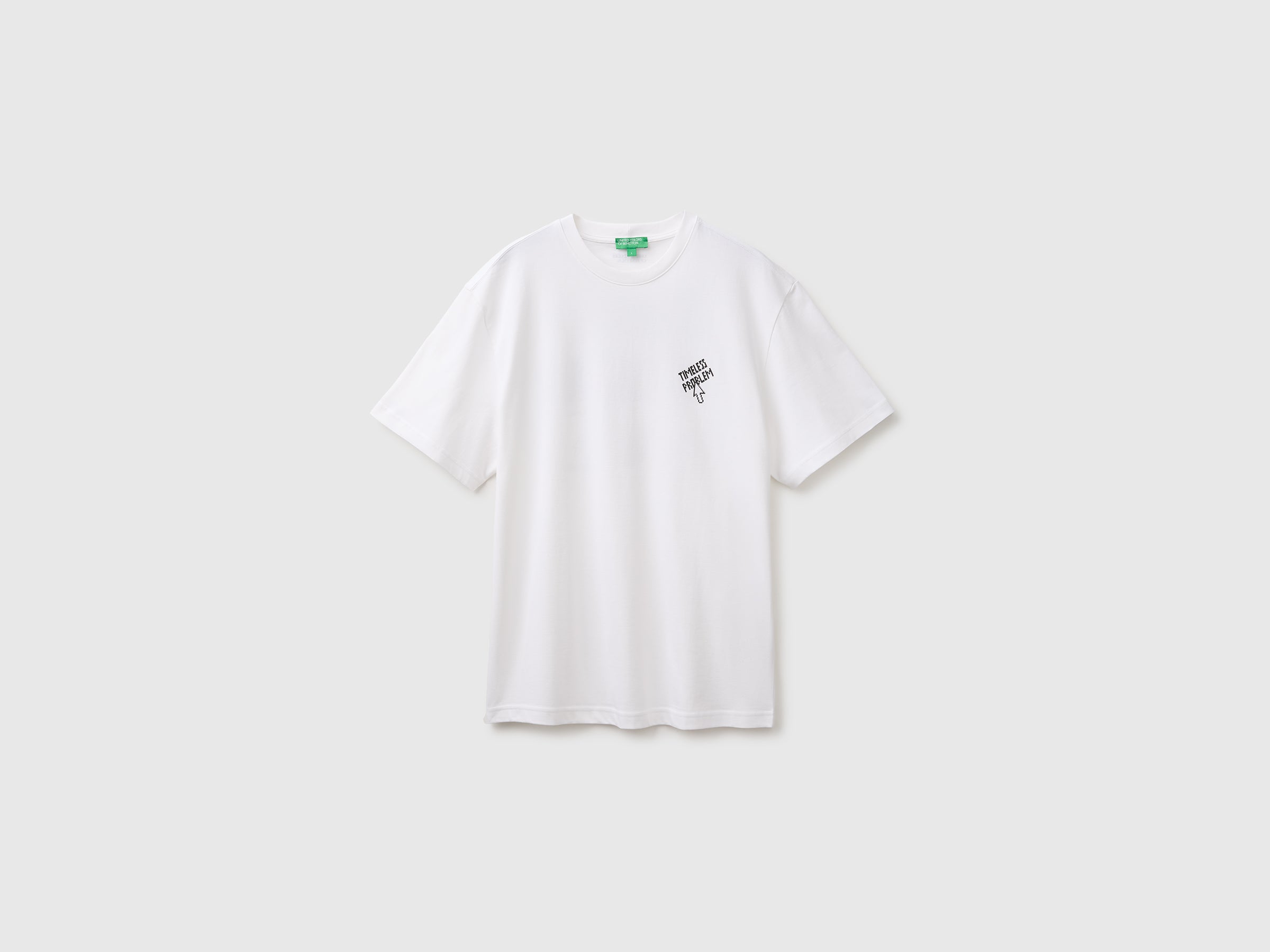 United Colors of Benetton T-Shirt Stampa Cotone Bio Donna