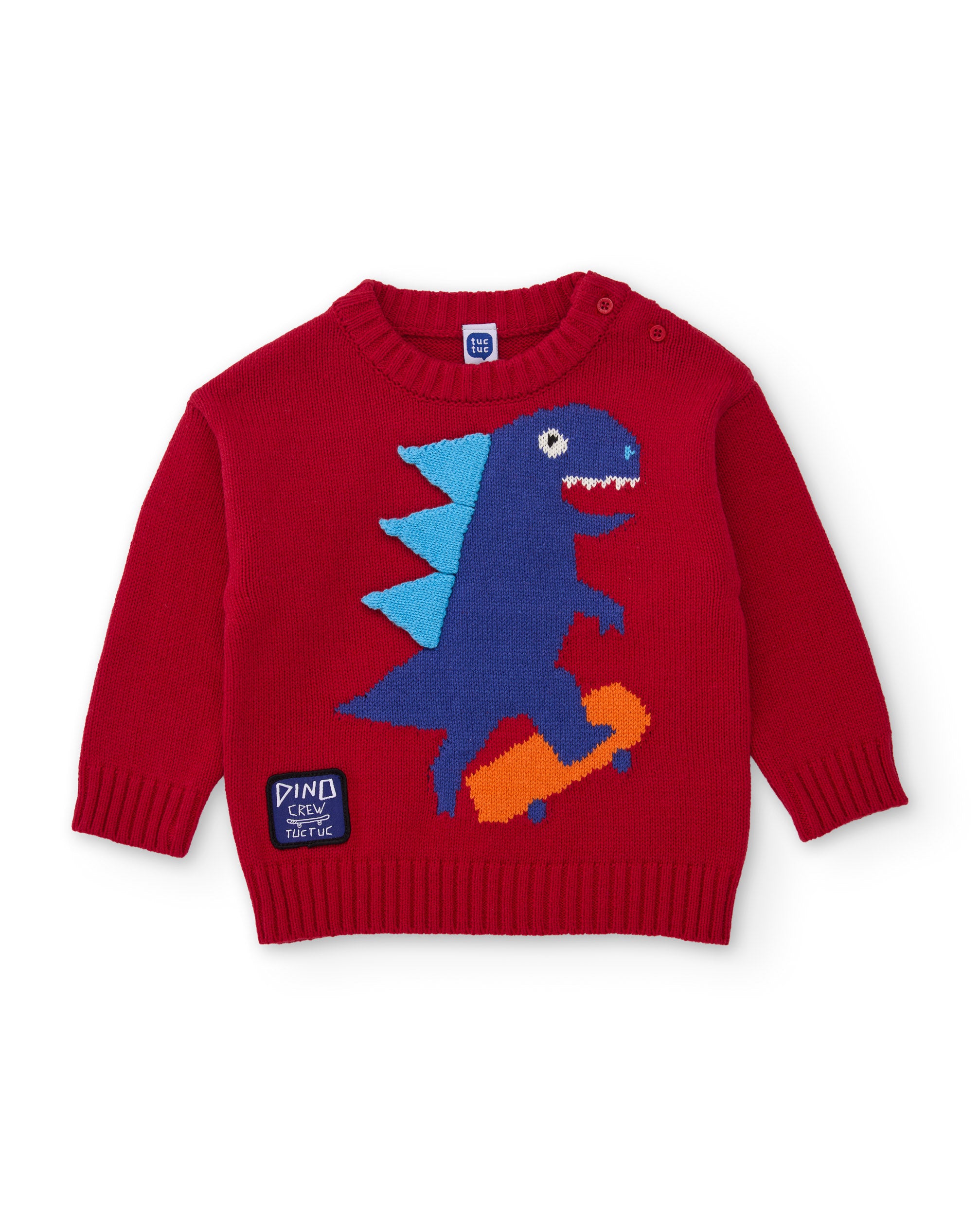 TucTuc Maglioni Maglione Bimbo Rosso Dinosauro