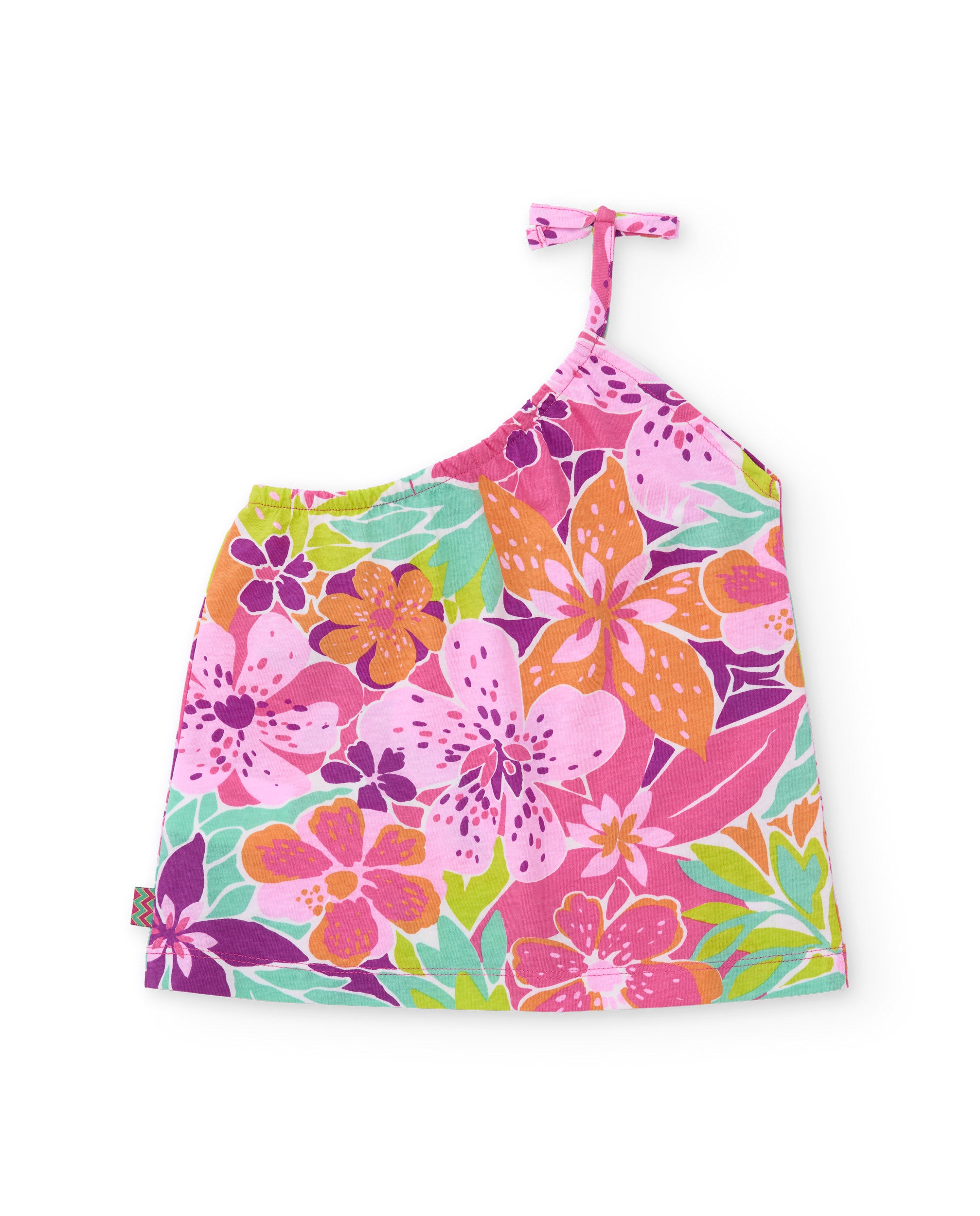 TucTuc Completi completo bambina asimmetrico rosa floreale