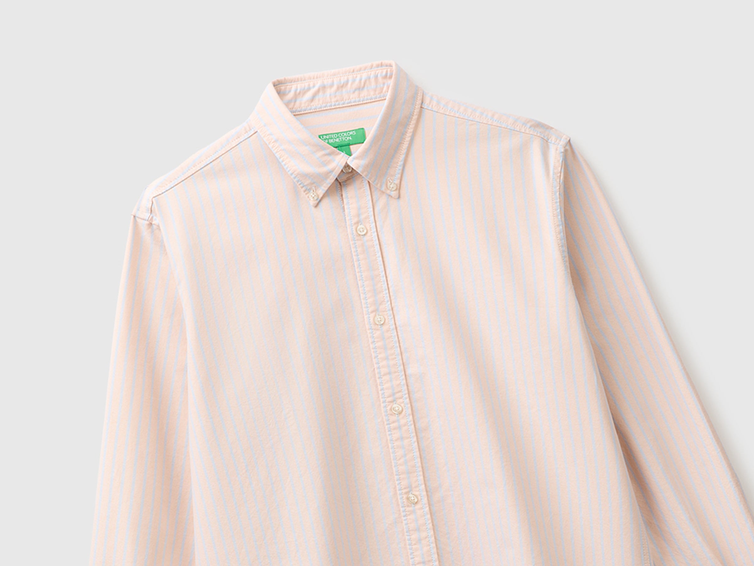 United Colors of Benetton Striped Shirt Camicia Cotone S Rigata