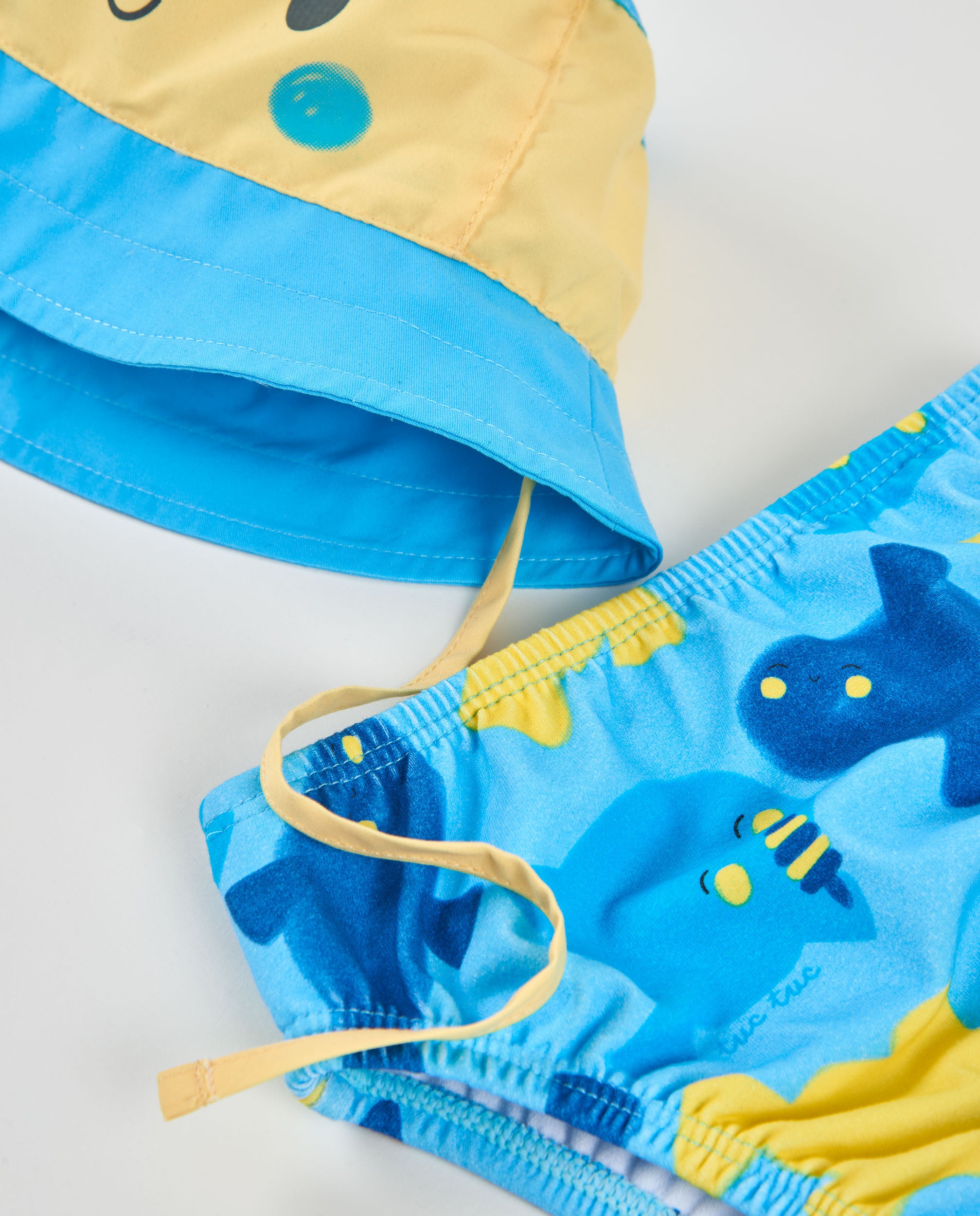 TucTuc Costumi Da Bagno completino neonato blu UPF 50+
