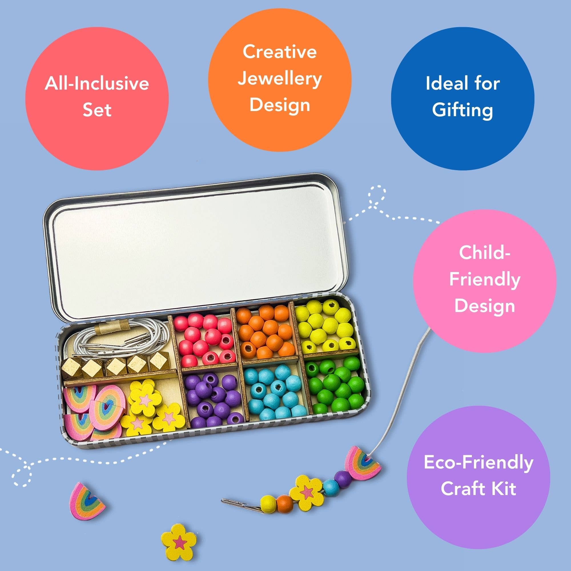 Cotton Twist Rainbow kit braccialetti legno dai 3 anni