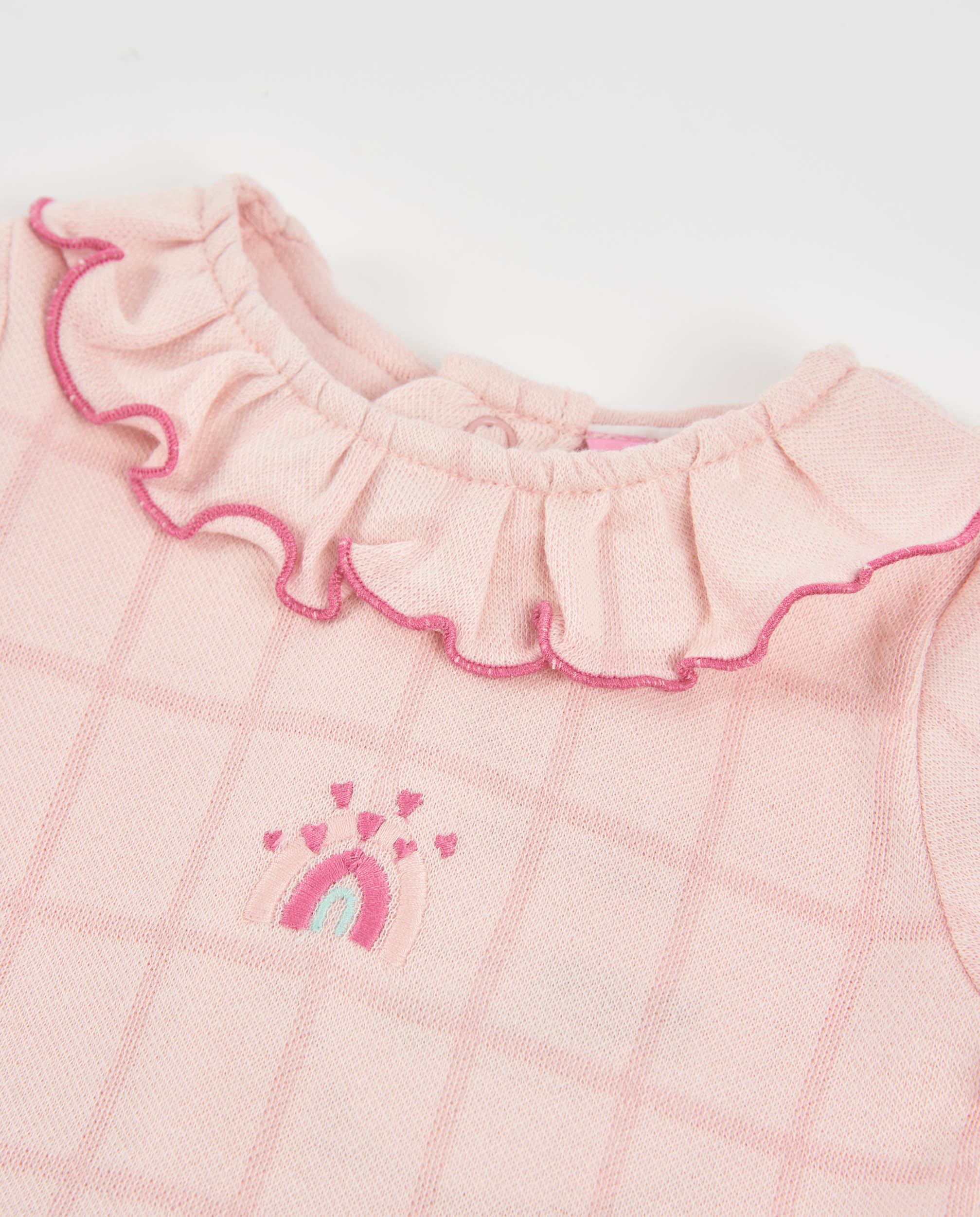 TucTuc Completi Blusa Volant Leggings Rosa 0-1M Maglia