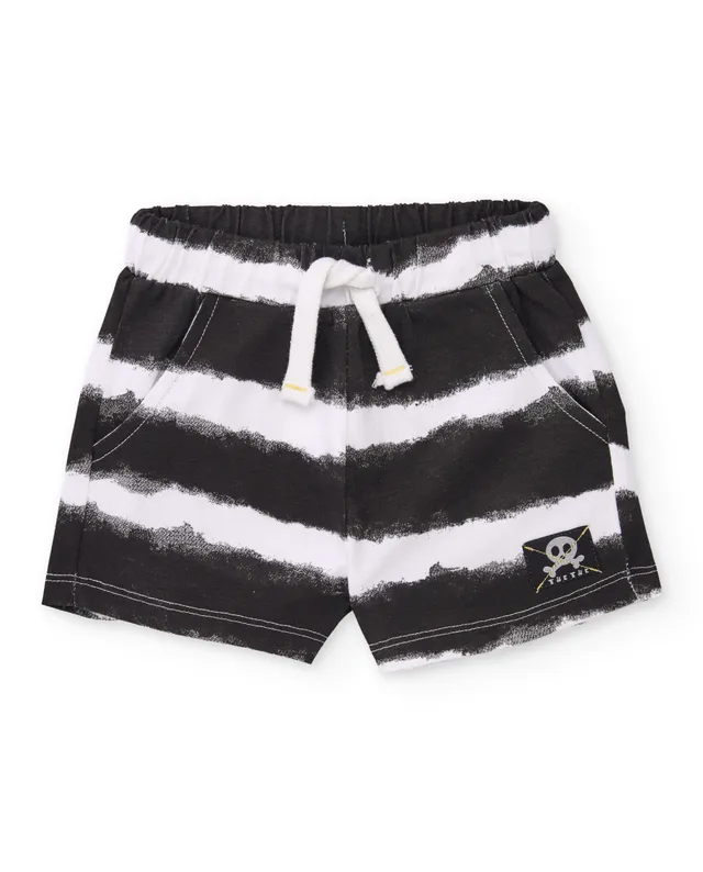 TucTuc Bermuda maglia bambino righe nero